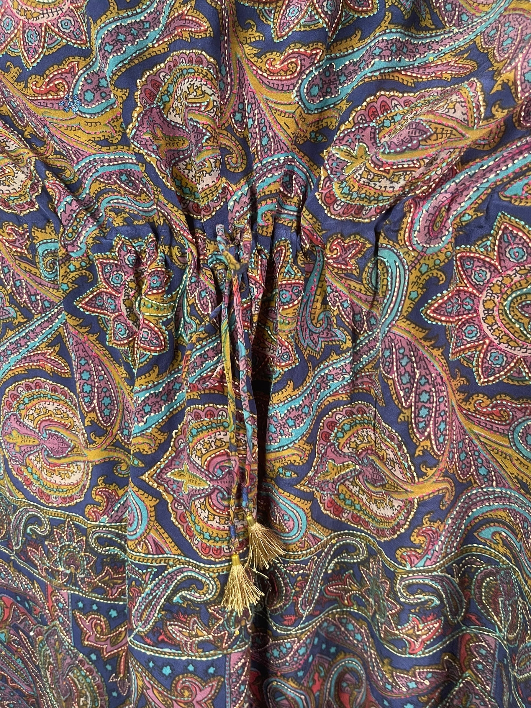 PRC8257 Avatar Pure Silk Maxi Kaftan