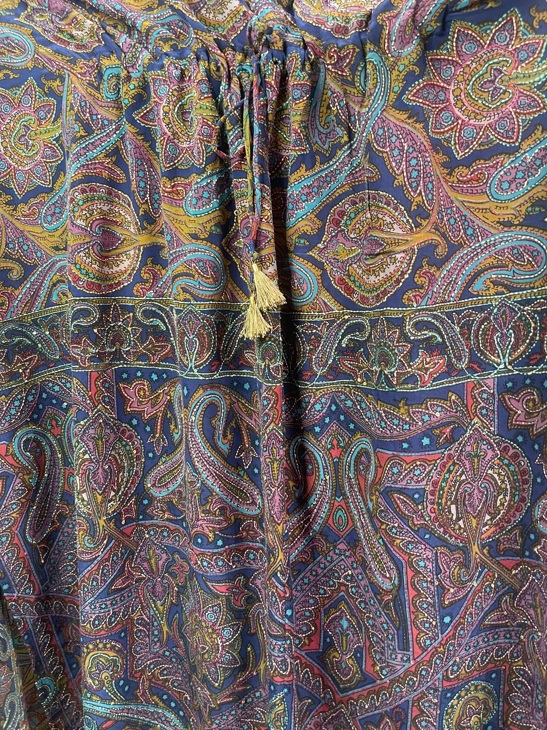 PRC8257 Avatar Pure Silk Maxi Kaftan