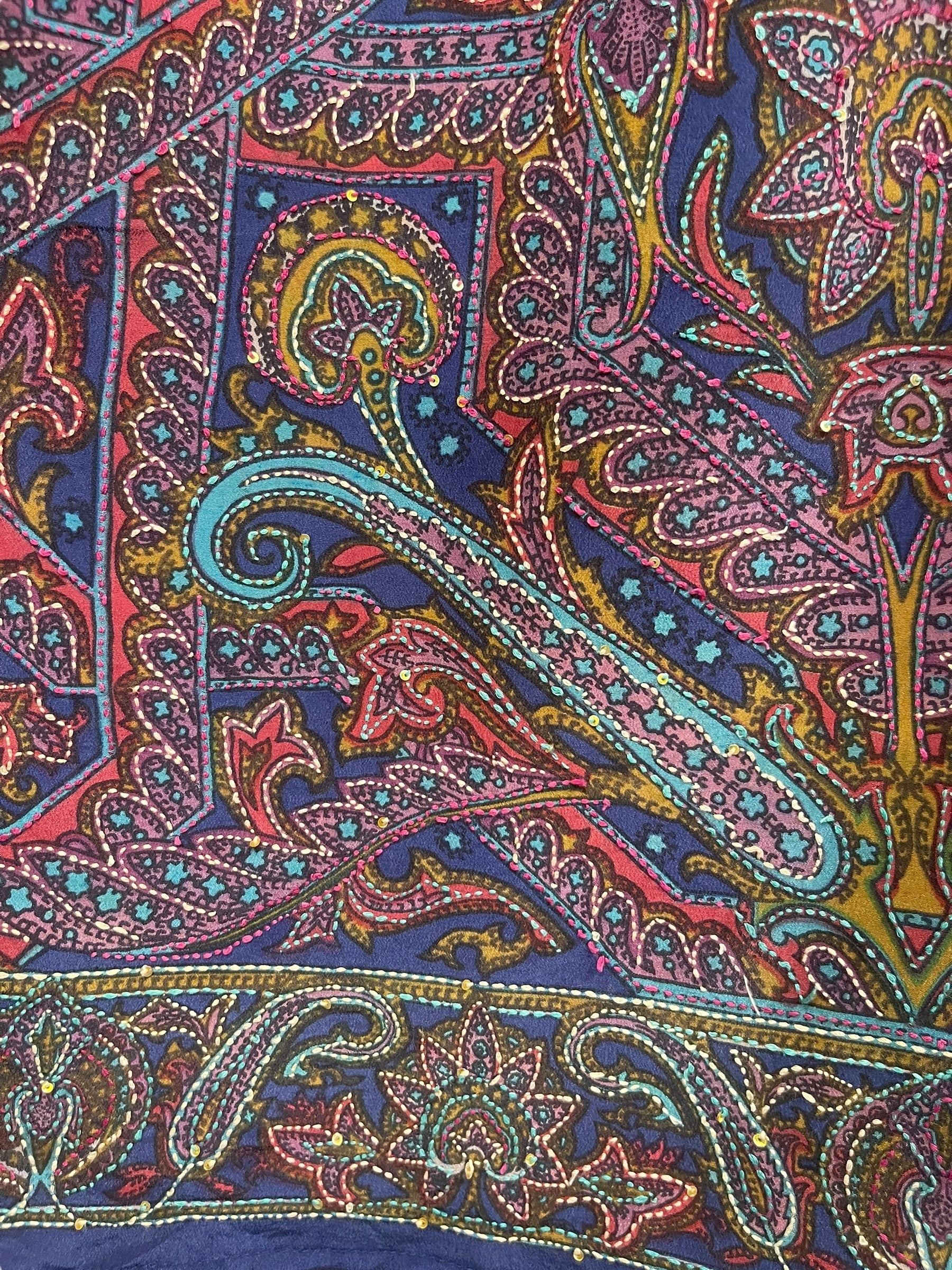 PRC8257 Avatar Pure Silk Maxi Kaftan