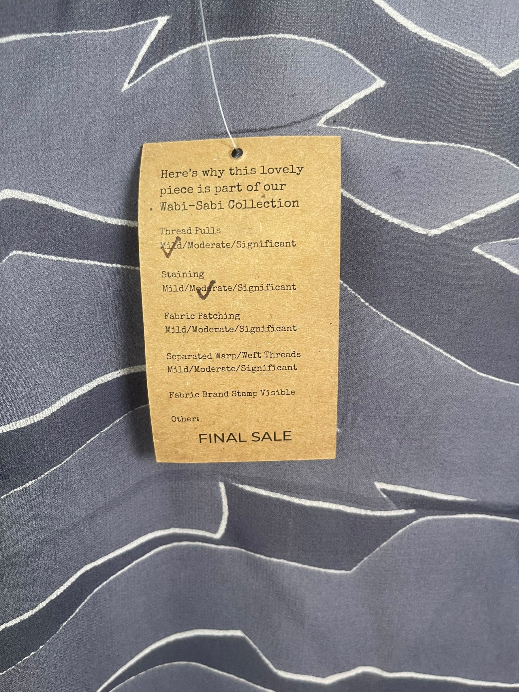 PRG9041 Sheer Wabi Sabi Pure Silk Long Tunic with Side Ties