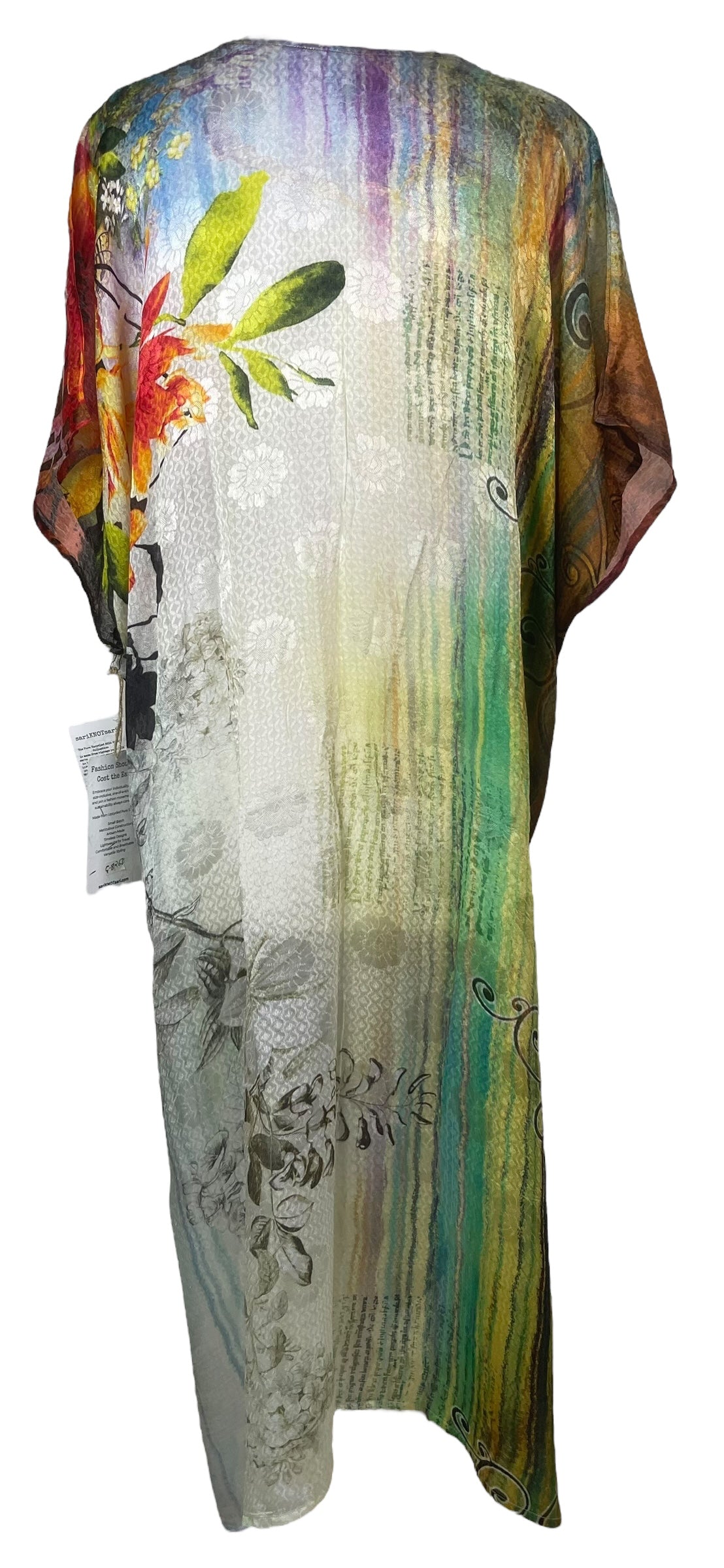 PRG8263 Sheer Avatar Pure Silk Maxi Kaftan