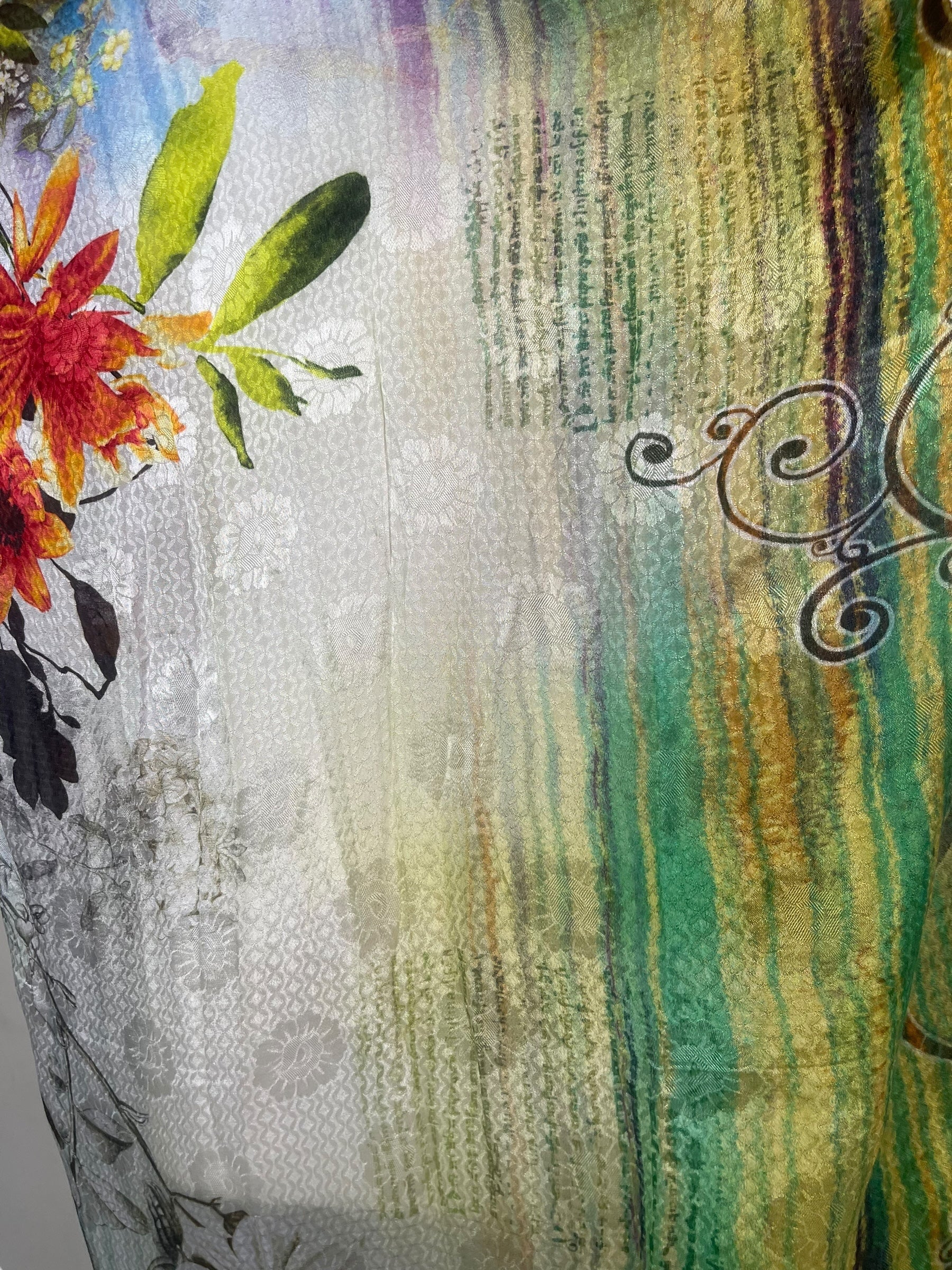 PRG8263 Sheer Avatar Pure Silk Maxi Kaftan