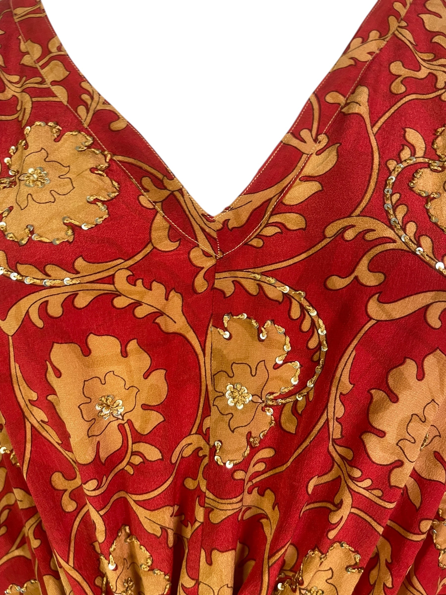 PRC8249 Wabi Sabi Pure Silk Maxi Kaftan