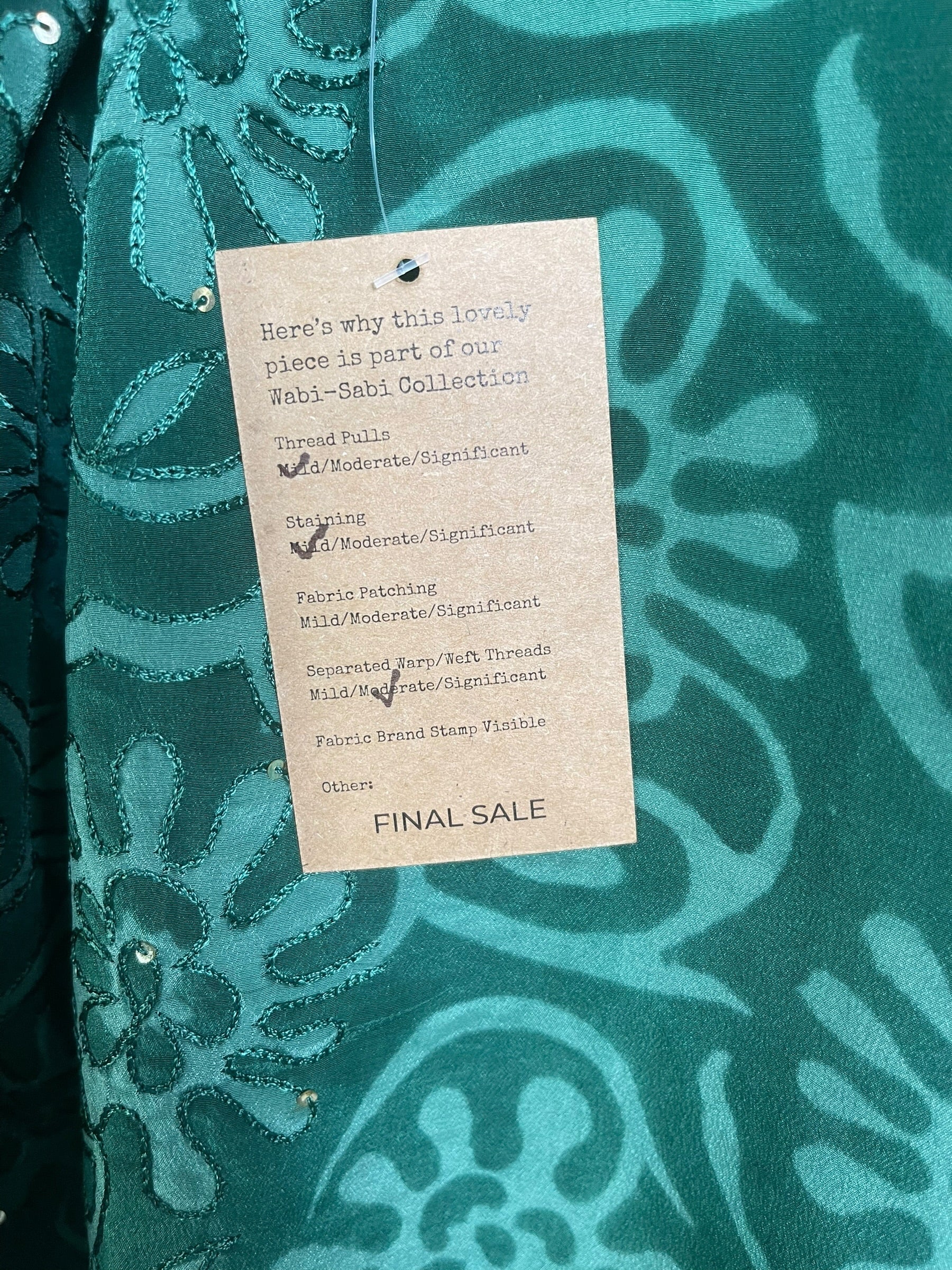 PRC9062 Wabi Sabi Pure Silk Long Tunic with Side Ties