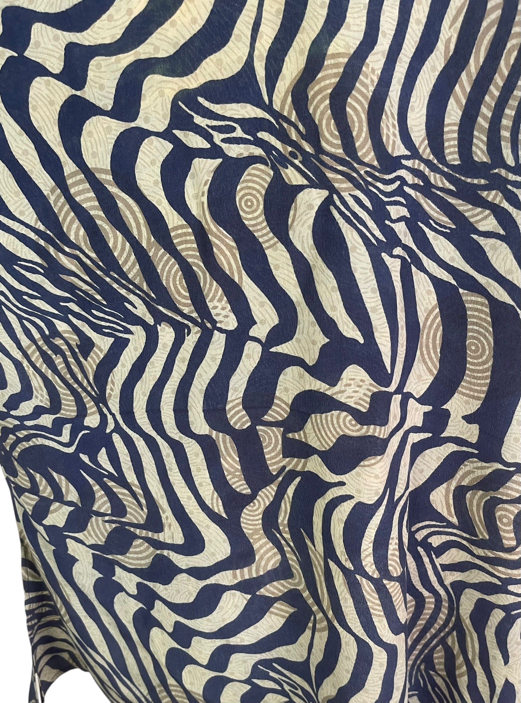 PRC8956 Wabi Sabi Pure Silk Long Tunic with Side Ties