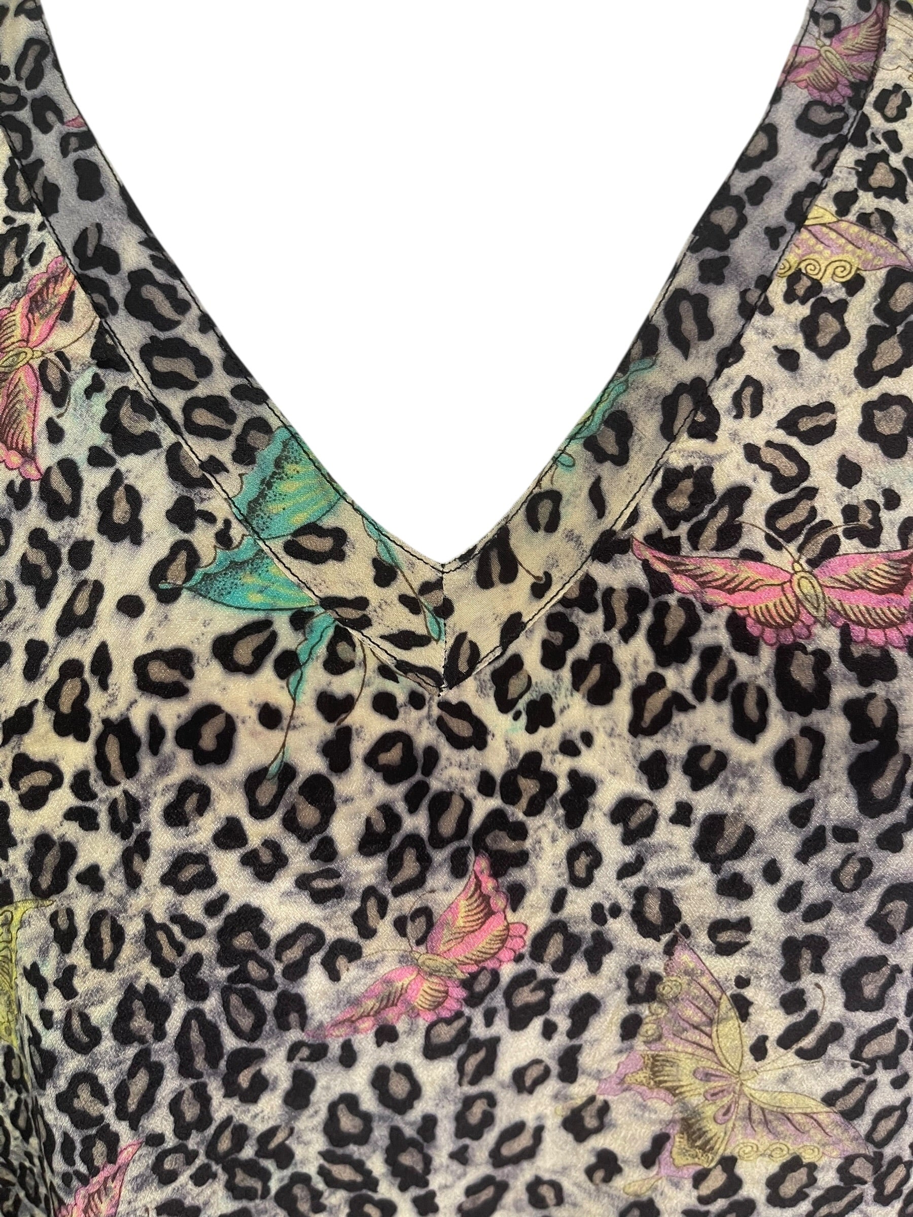 PRC9060 Wabi Sabi Pure Silk Long Tunic with Side Ties