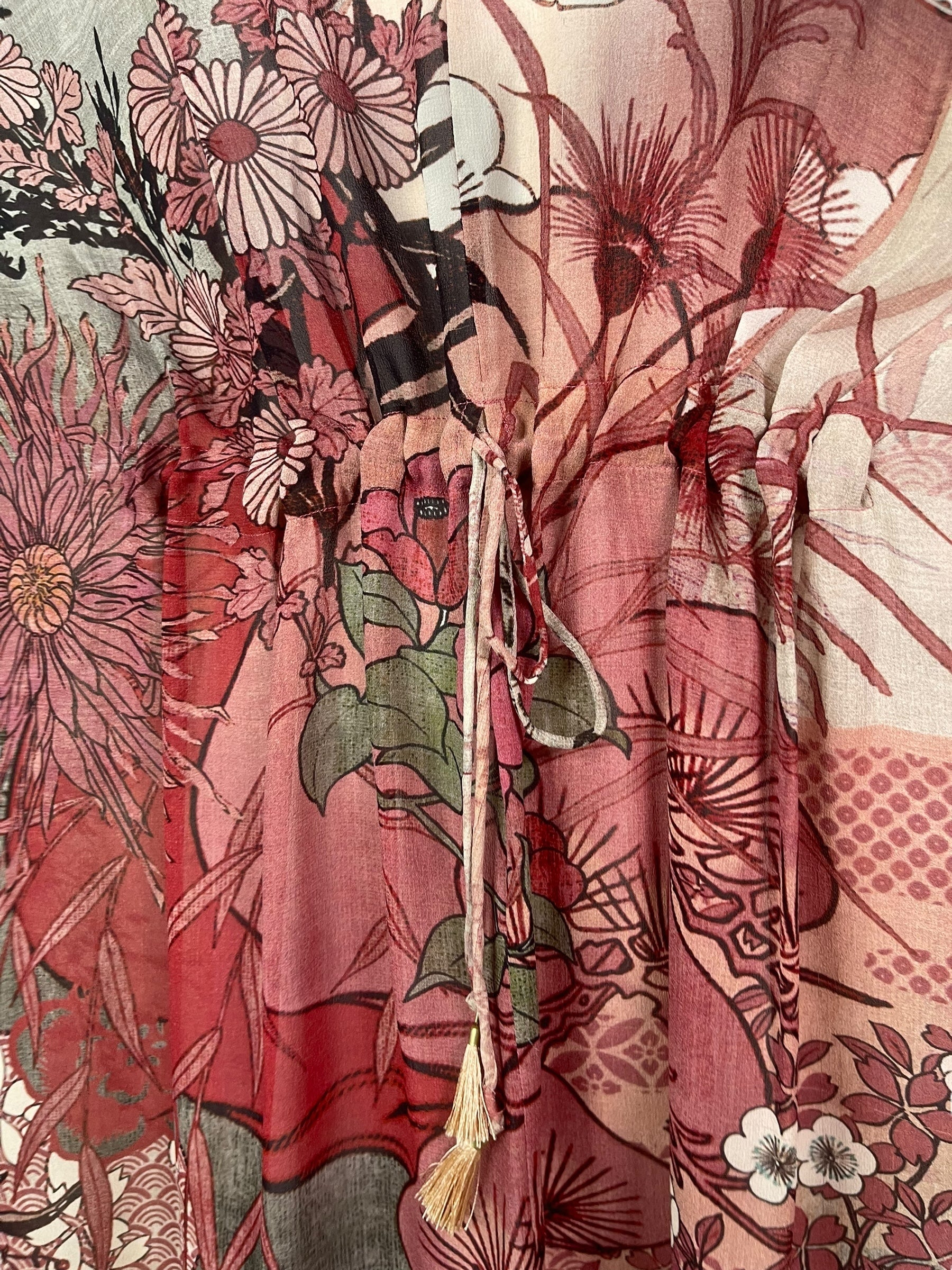 Releases Sunday at 8pm EST PRG8261 Sheer Wabi Sabi Pure Silk Maxi Kaftan