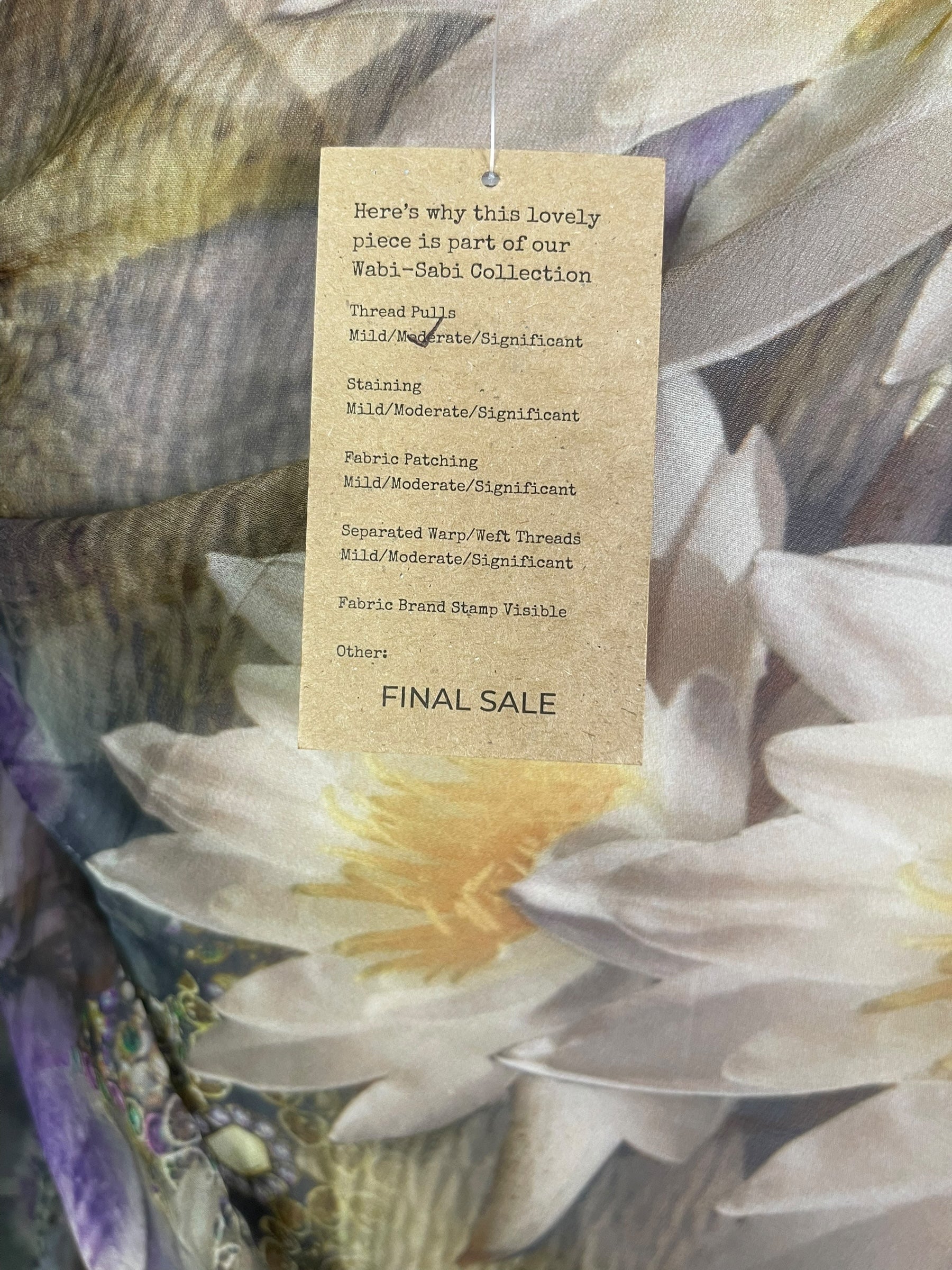 PRG8260 Sheer Wabi Sabi Pure Silk Maxi Kaftan