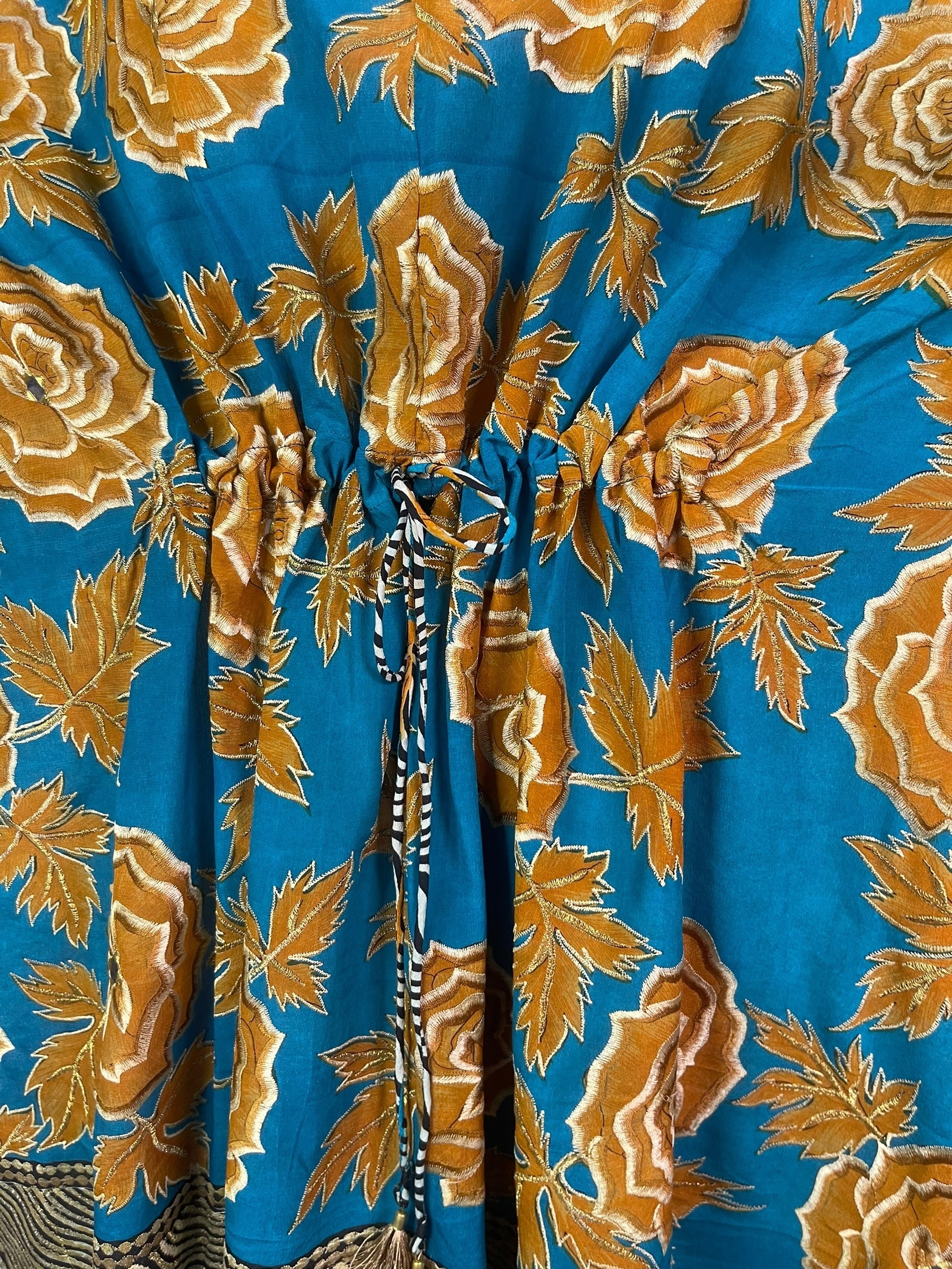 PRC8246 Wabi Sabi Pure Silk Maxi Kaftan by DECEMBER2025 – Handmade ethical Maxi Kaftan from sariKNOTsari using upcycled silk. Designed in Canada for travel and slow fashion, loved from Toronto to LA to Sydney.