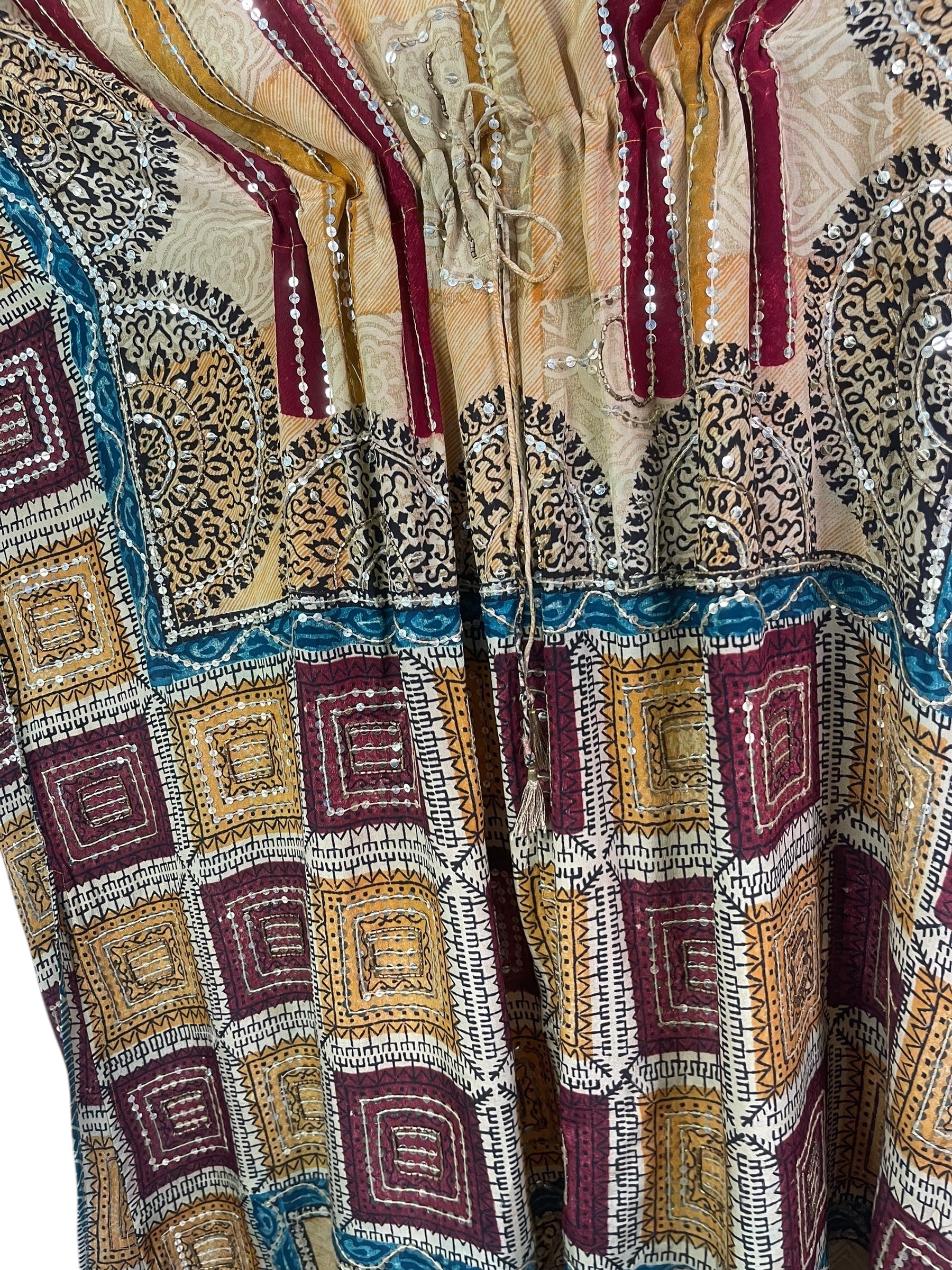 PRC8253 Wabi Sabi Pure Silk Maxi Kaftan