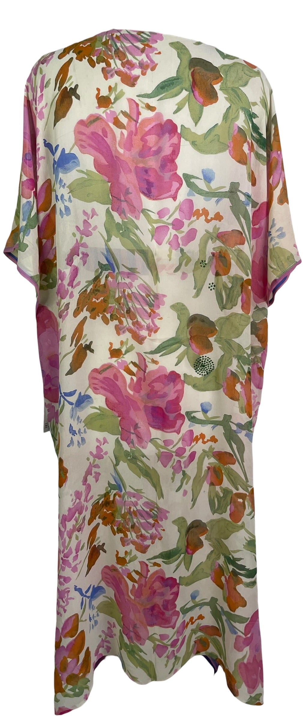 Releases Sunday at 8pm EST PRG9049 Sheer Wabi Sabi Pure Silk Kimono Sleeved Duster with Belt