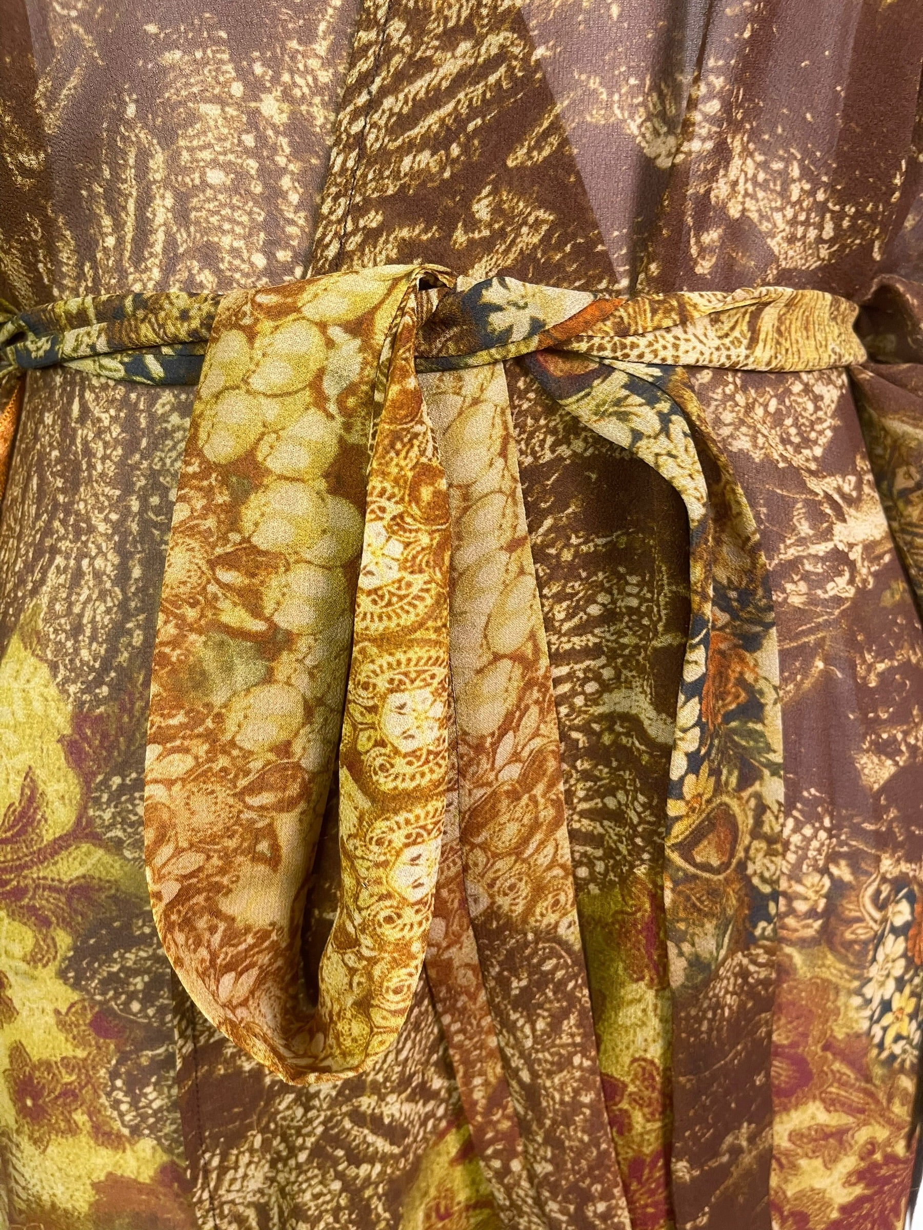Releases Sunday at 8pm EST PRC9058 Wabi Sabi Pure Silk Kimono Sleeved Duster with Belt
