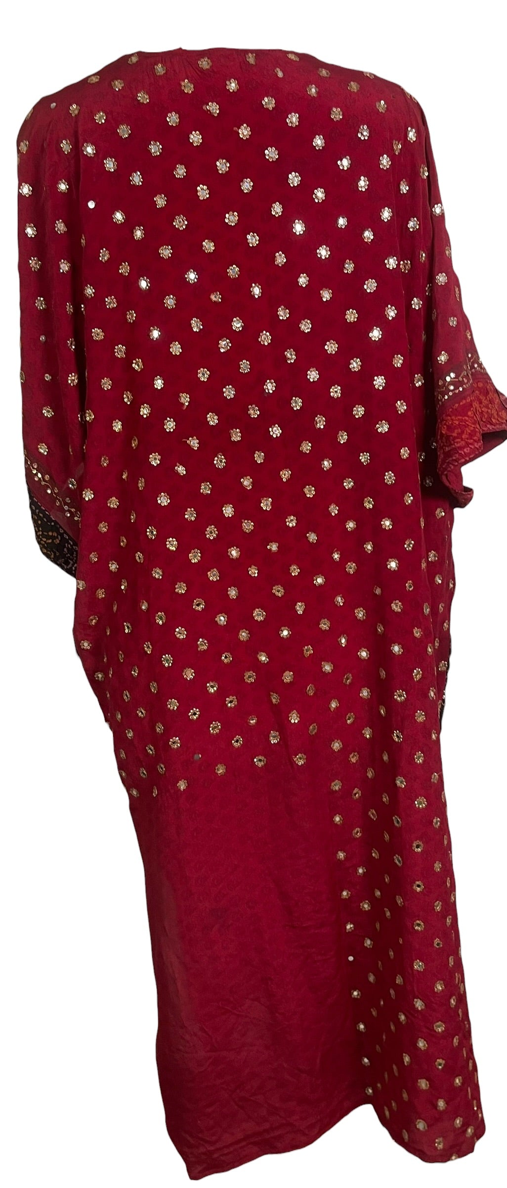 PRC9055 Wabi Sabi Pure Silk Kimono Sleeved Duster with Belt
