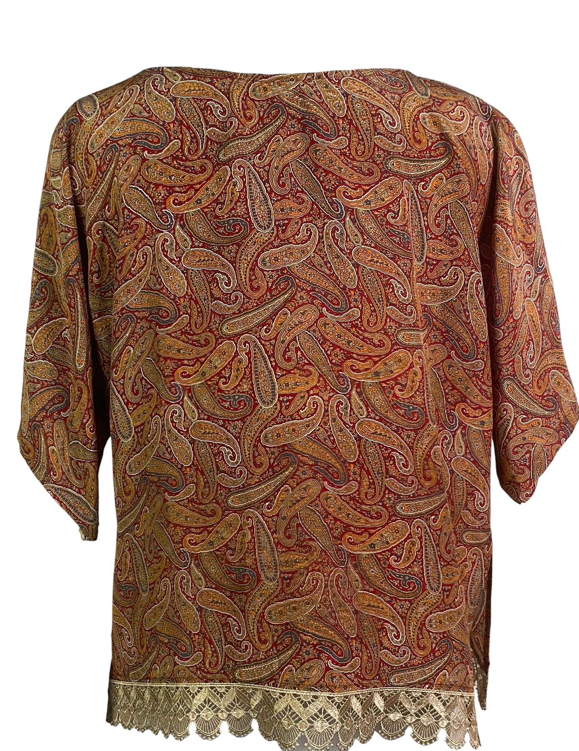 PRC8979 Wabi Sabi Pure Silk Side Slit Top