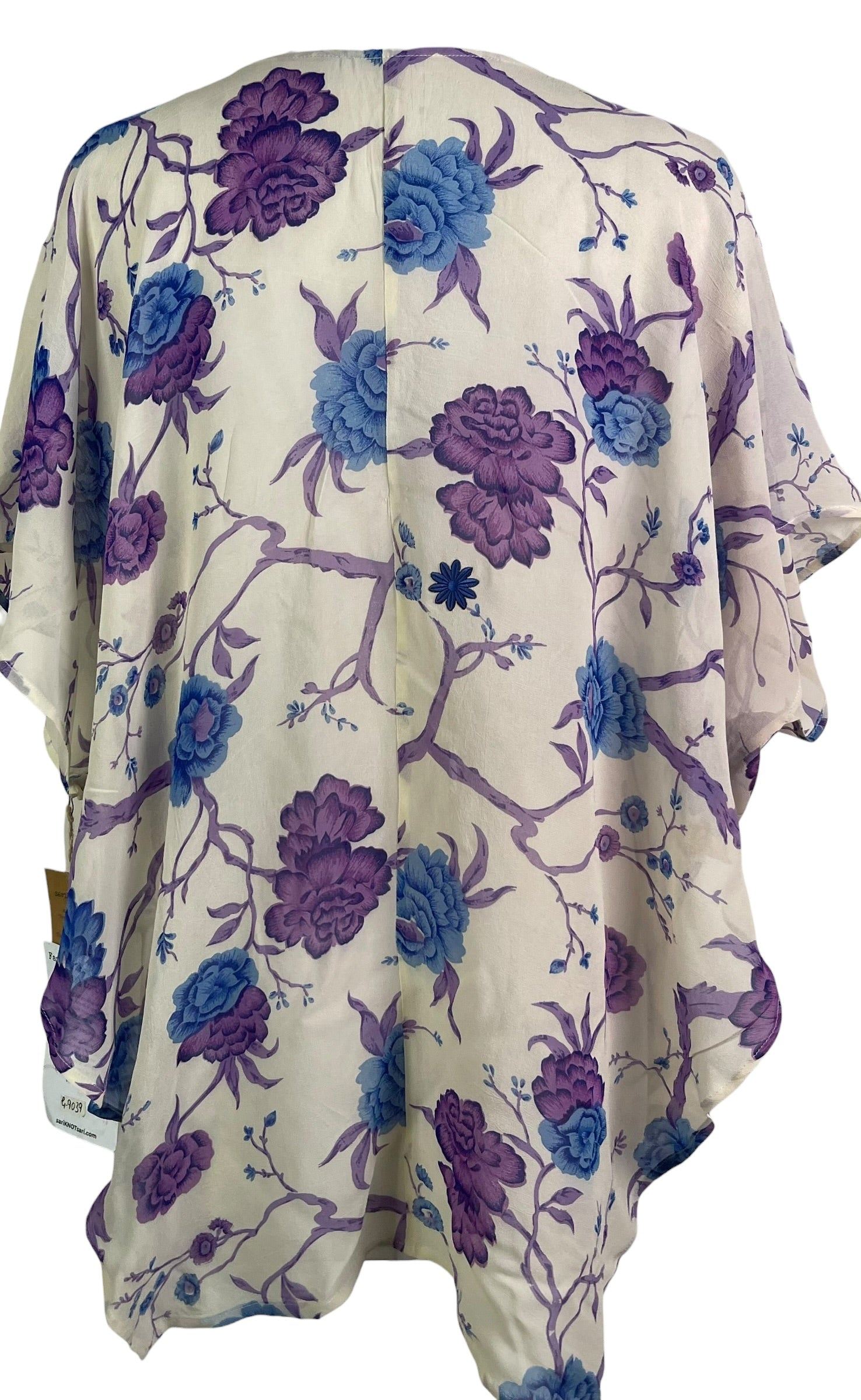 PRG9039 Sheer Wabi Sabi Pure Silk Waterfall Top