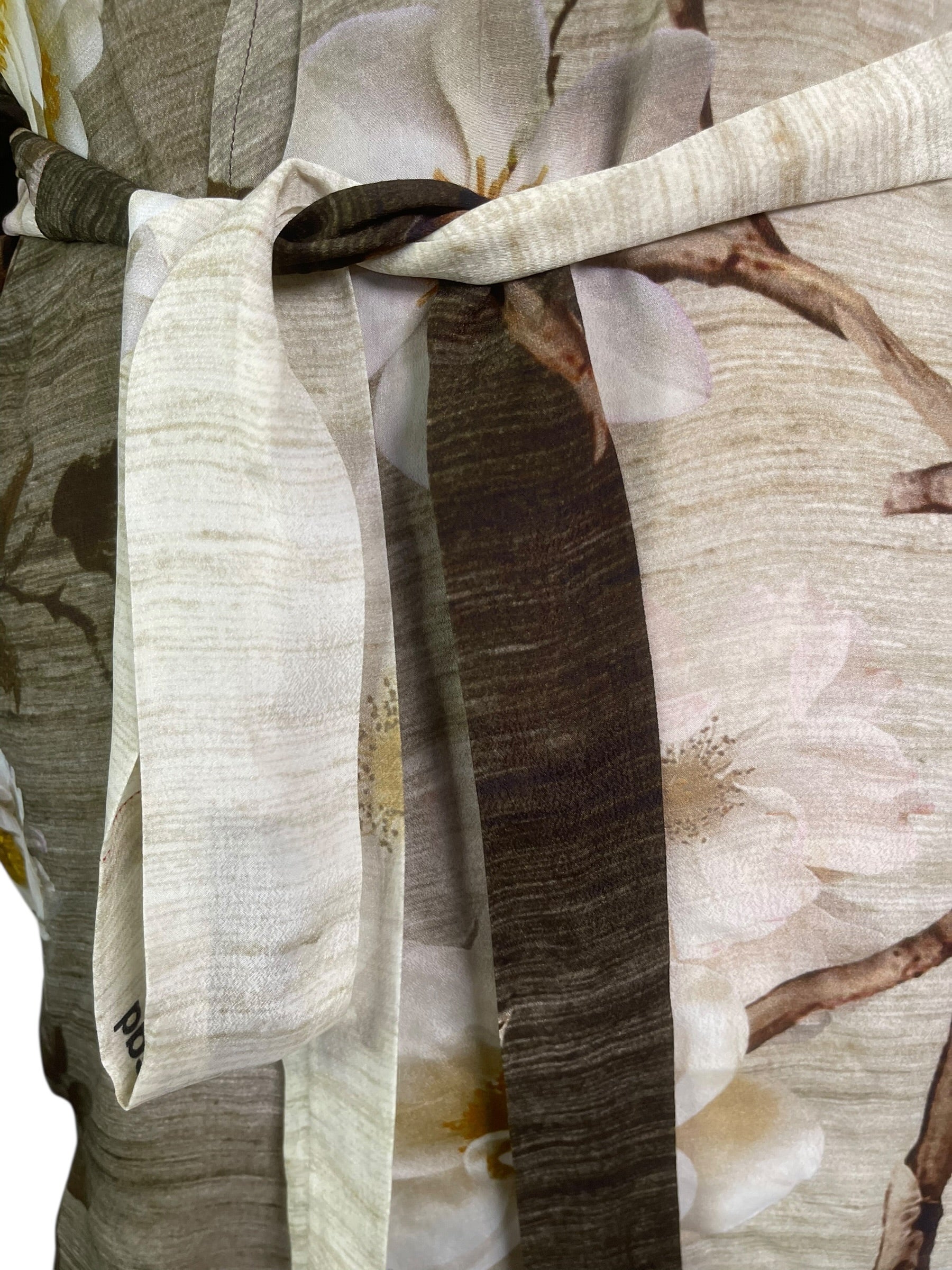 Releases Sunday at 8pm EST PRG9026 Sheer Avatar Pure Silk Kimono-Sleeved Jacket with Belt