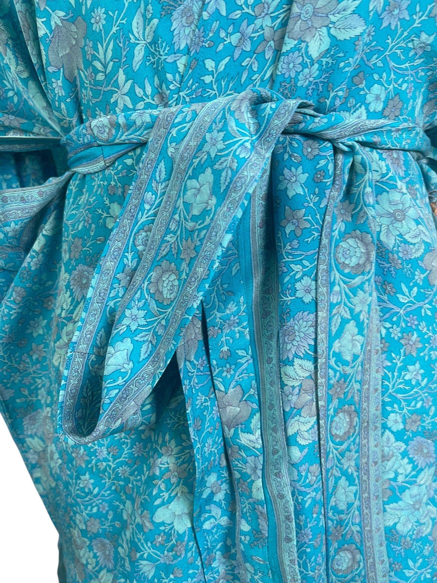 PRC9005 Wabi Sabi Pure Silk Kimono-Sleeved Jacket with Belt