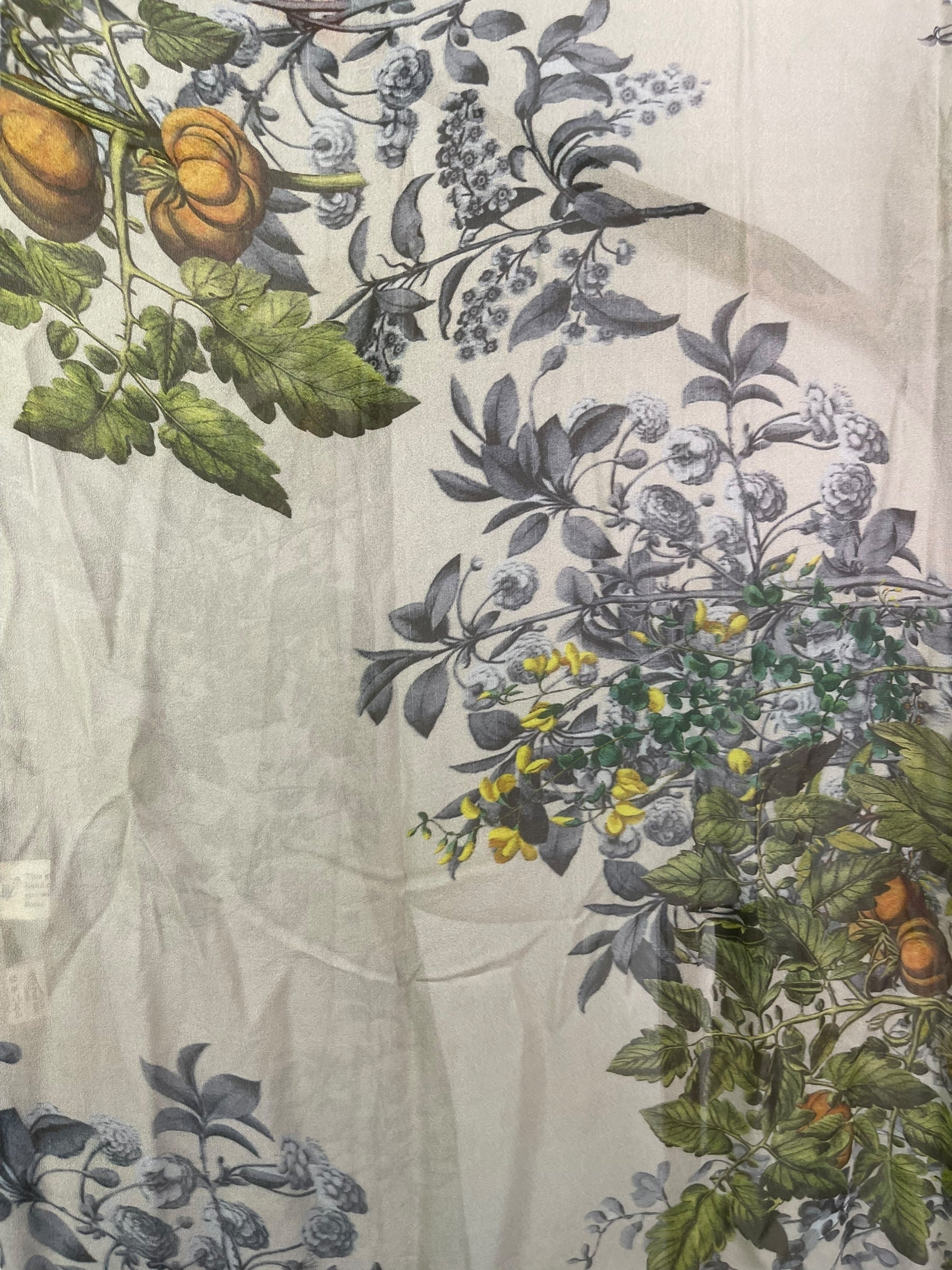 PRG8049 Sheer Wabi Sabi Pure Silk Kimono Sleeved Duster with Belt