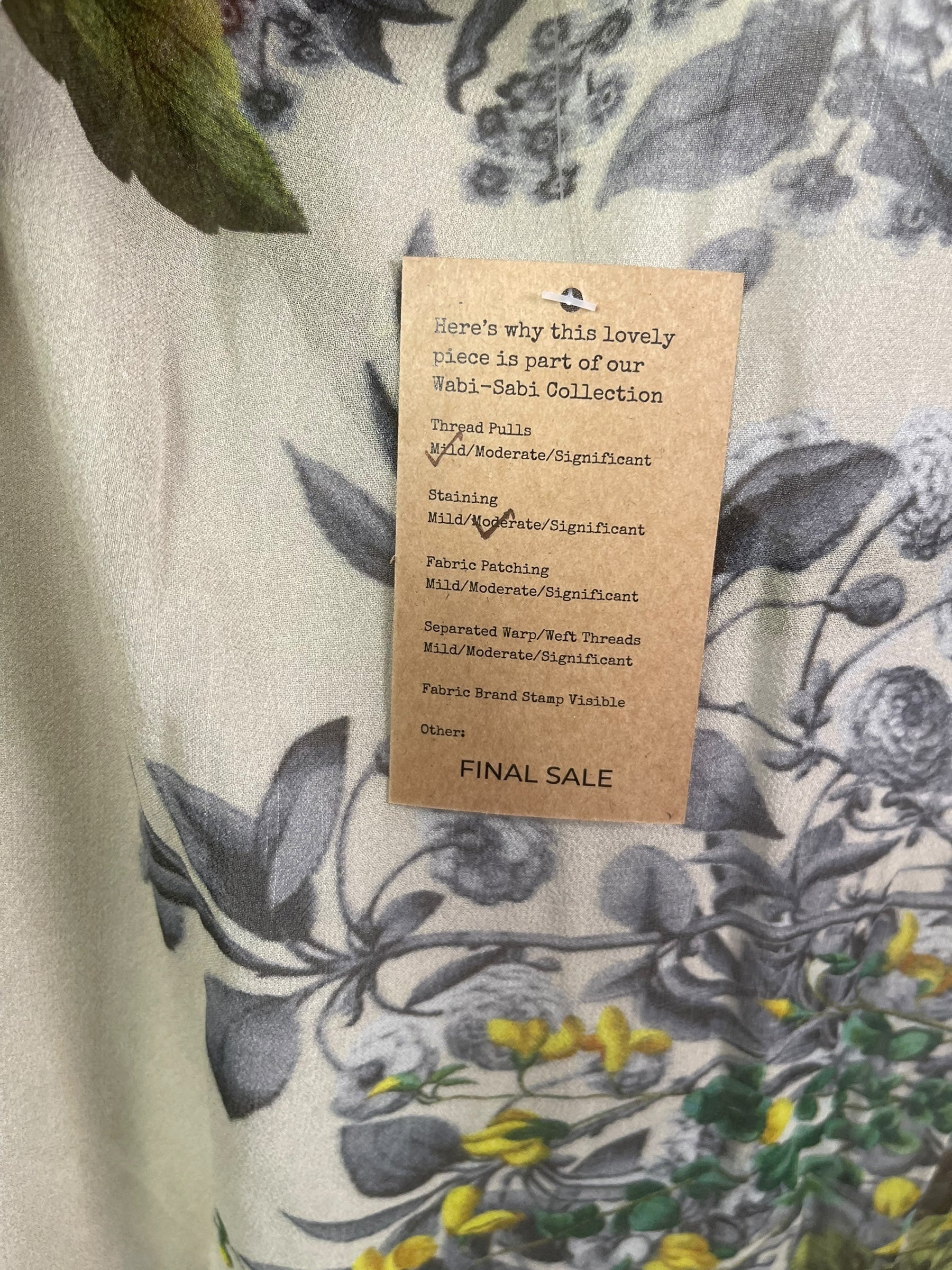 PRG8049 Sheer Wabi Sabi Pure Silk Kimono Sleeved Duster with Belt