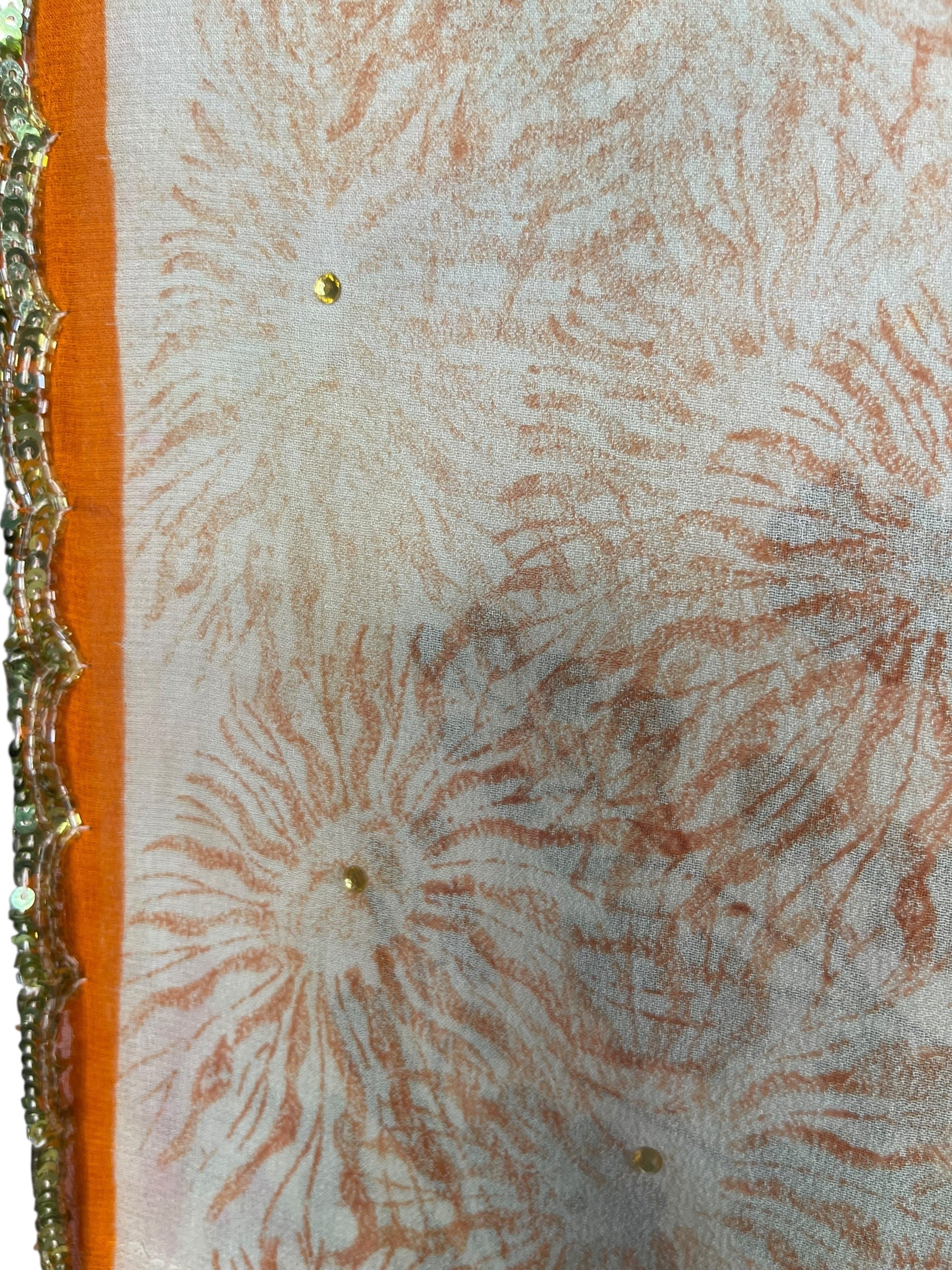 PRG8056 Sheer Wabi Sabi Pure Silk Kimono Sleeved Duster with Belt