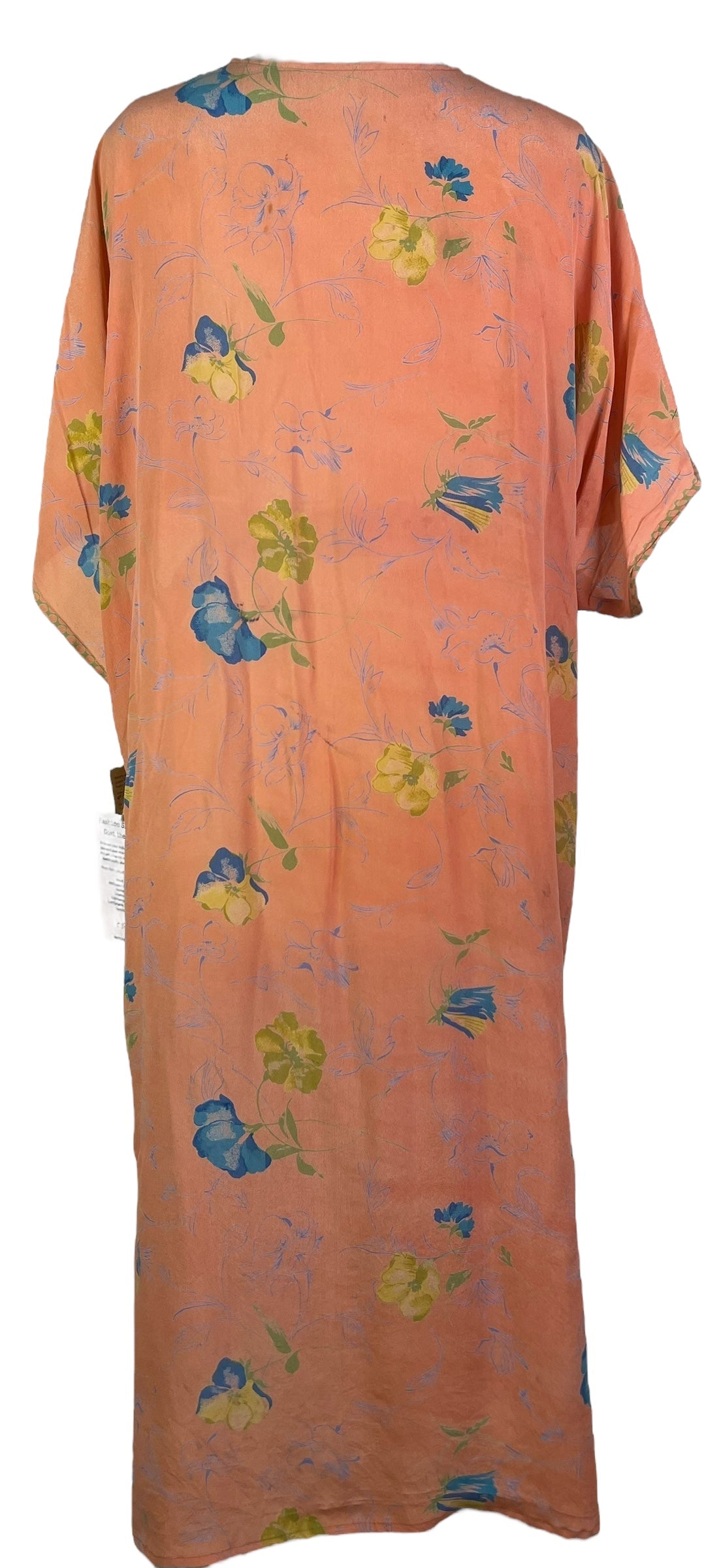 PRC8204 Wabi Sabi Pure Silk Kimono Sleeved Duster with Belt