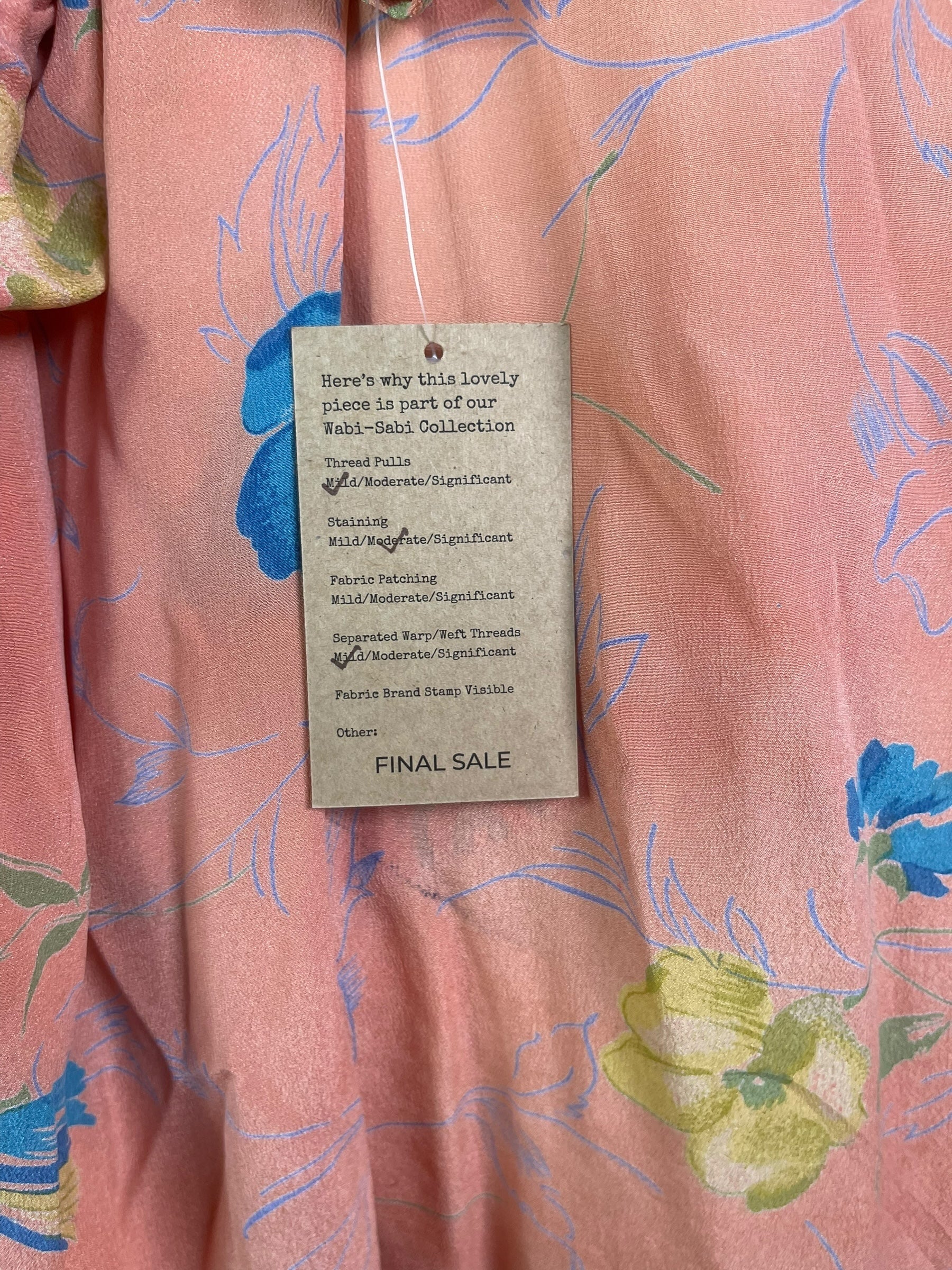 PRC8204 Wabi Sabi Pure Silk Kimono Sleeved Duster with Belt