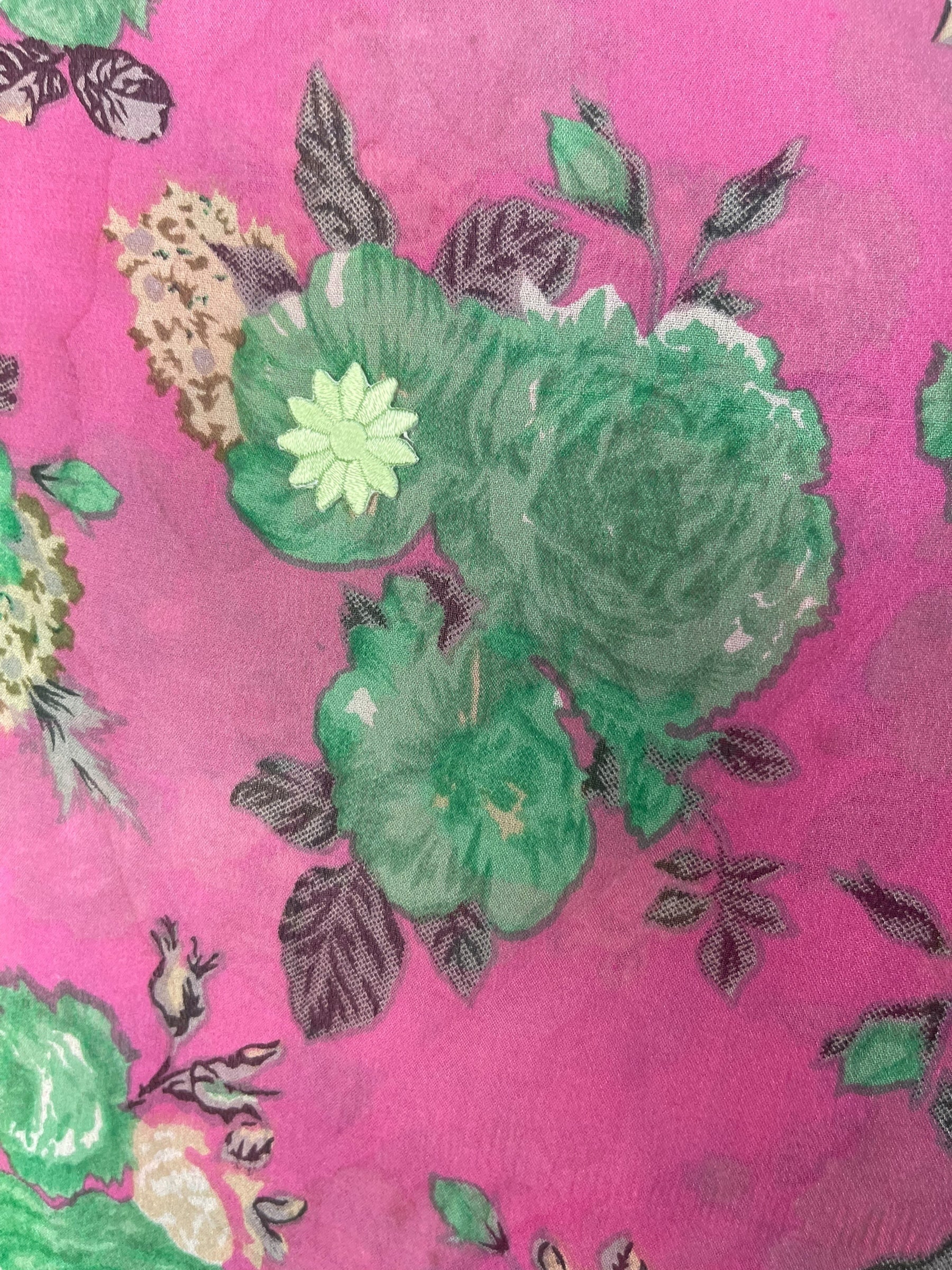 PRG8350 Sheer Wabi Sabi Pure Silk Kimono Sleeved Duster with Belt