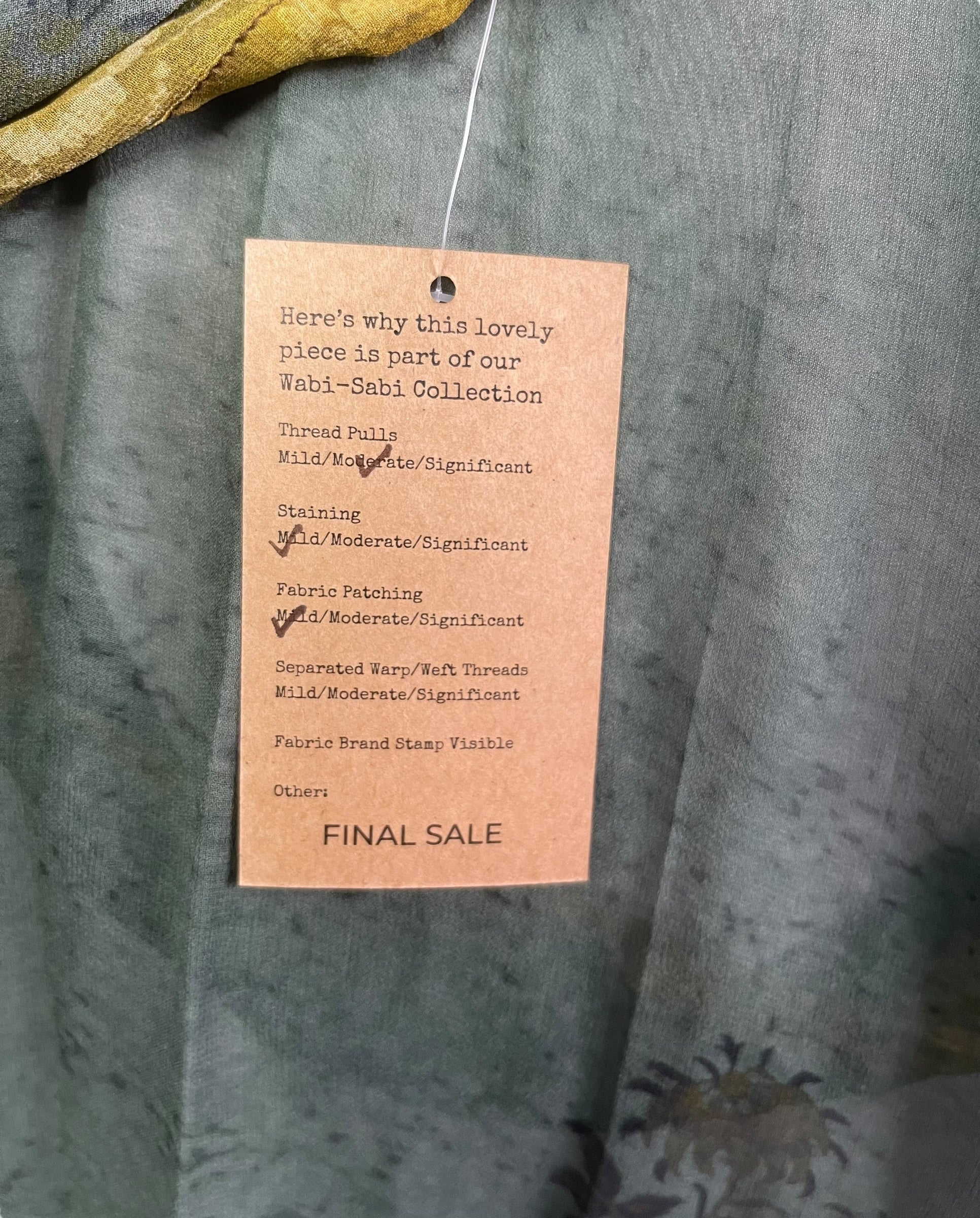 PRG8208 Sheer Wabi Sabi Pure Silk Kimono Sleeved Duster with Belt