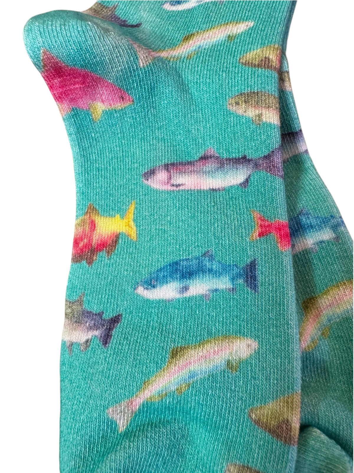 Rainbow Fish Bamboo Crew Socks