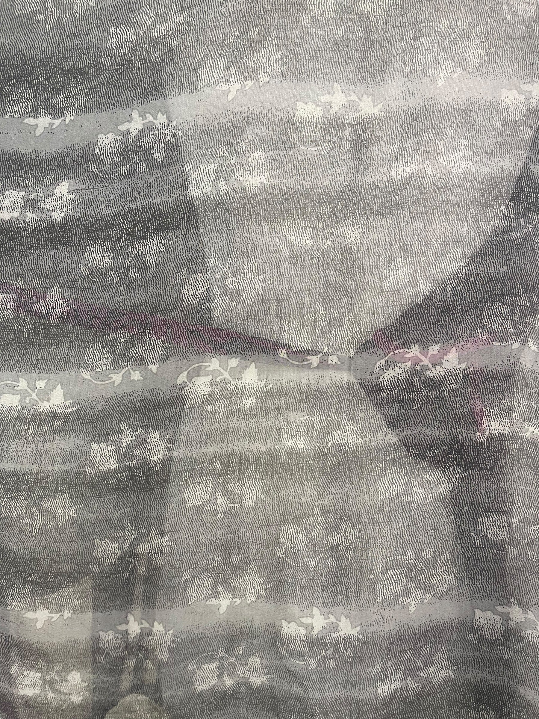 PRG8342 Sheer Avatar Pure Silk Kimono-Sleeved Jacket with Belt