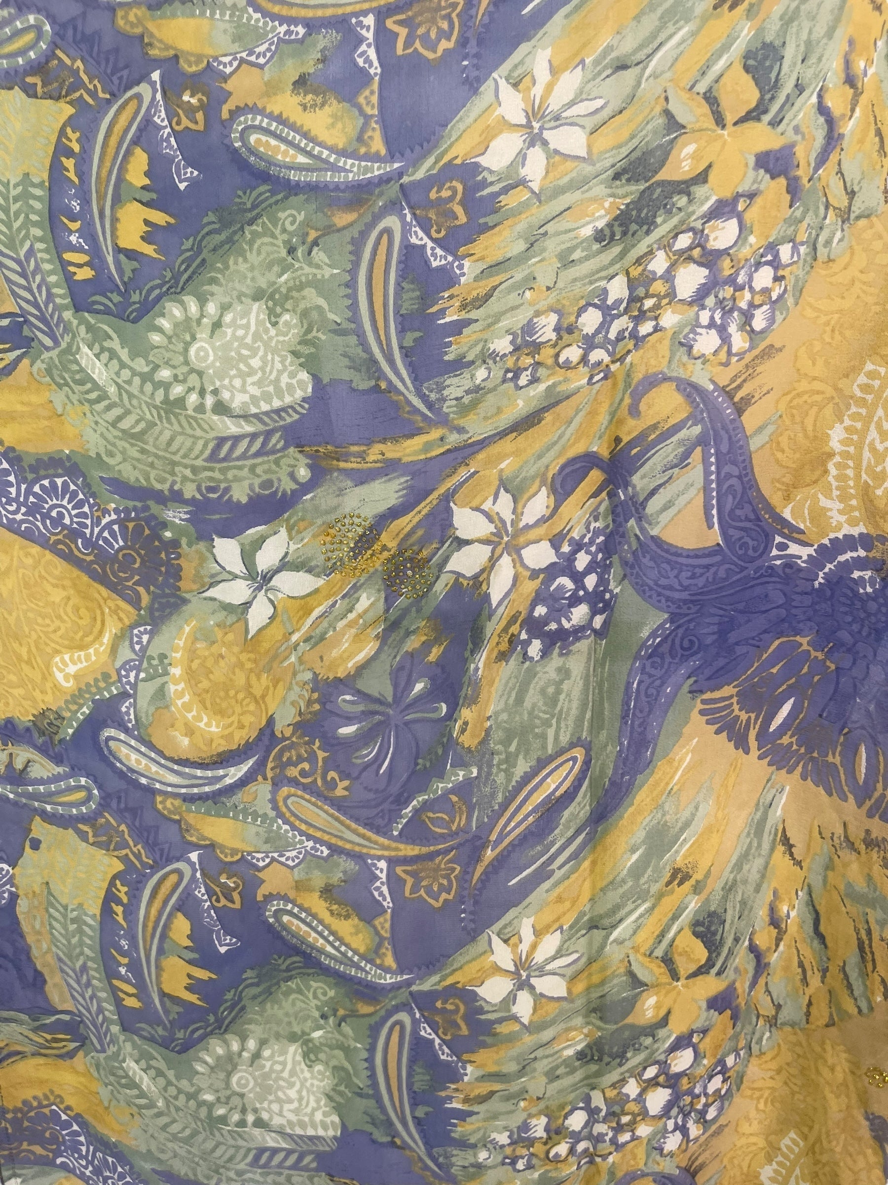 PRG8338B Sheer Avatar Pure Silk Kimono-Sleeved Jacket with Belt