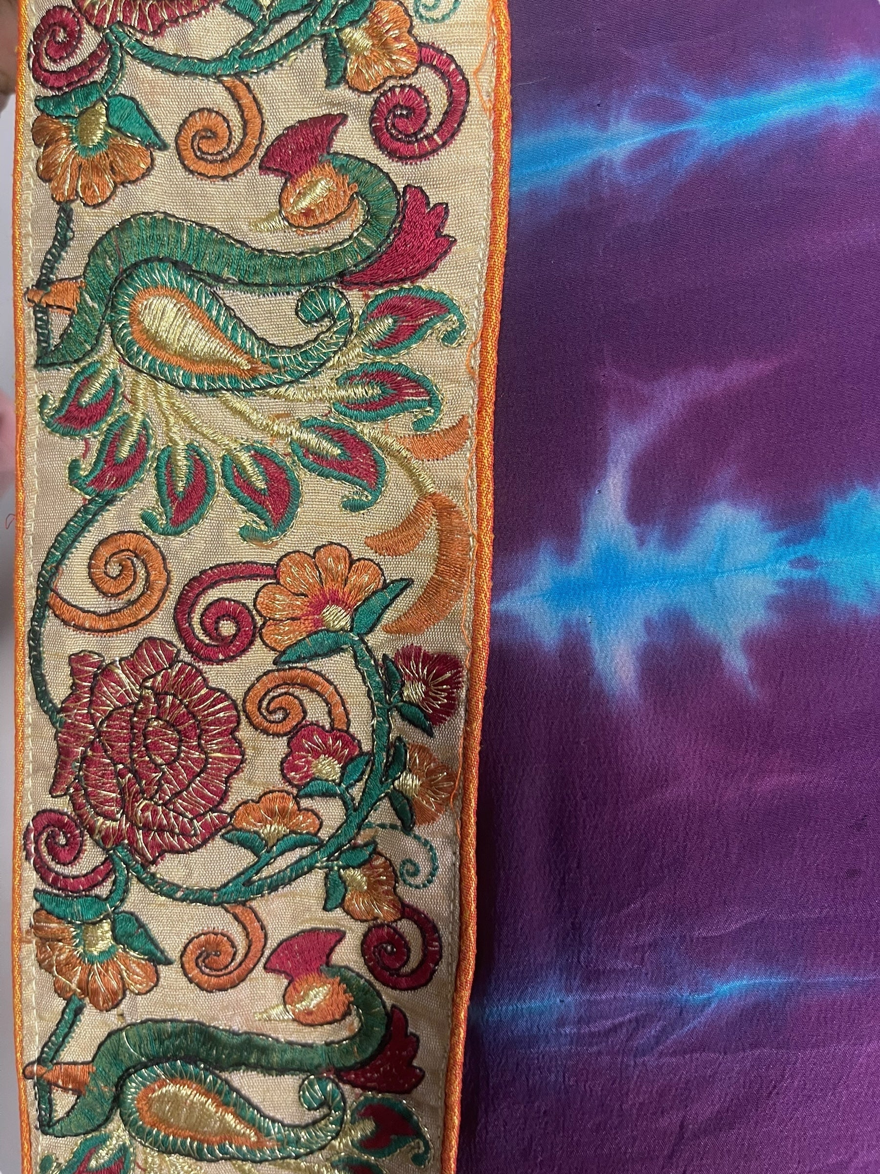 PRC8327 Avatar Pure Silk Kimono-Sleeved Jacket with Belt