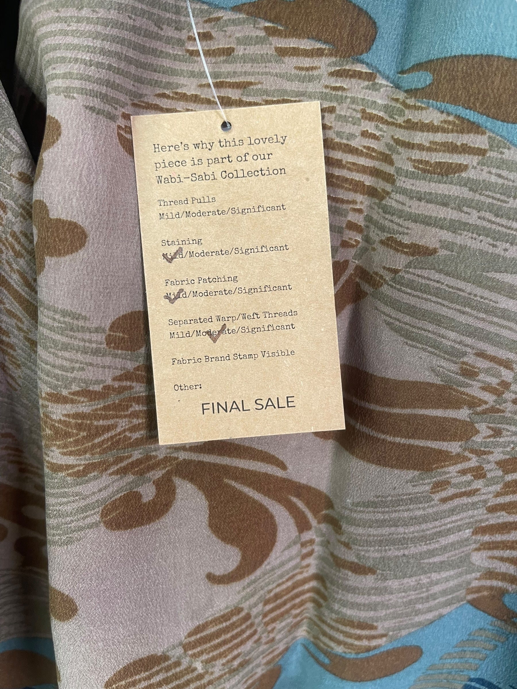 PRC8332 Wabi Sabi Pure Silk Kimono-Sleeved Jacket with Belt