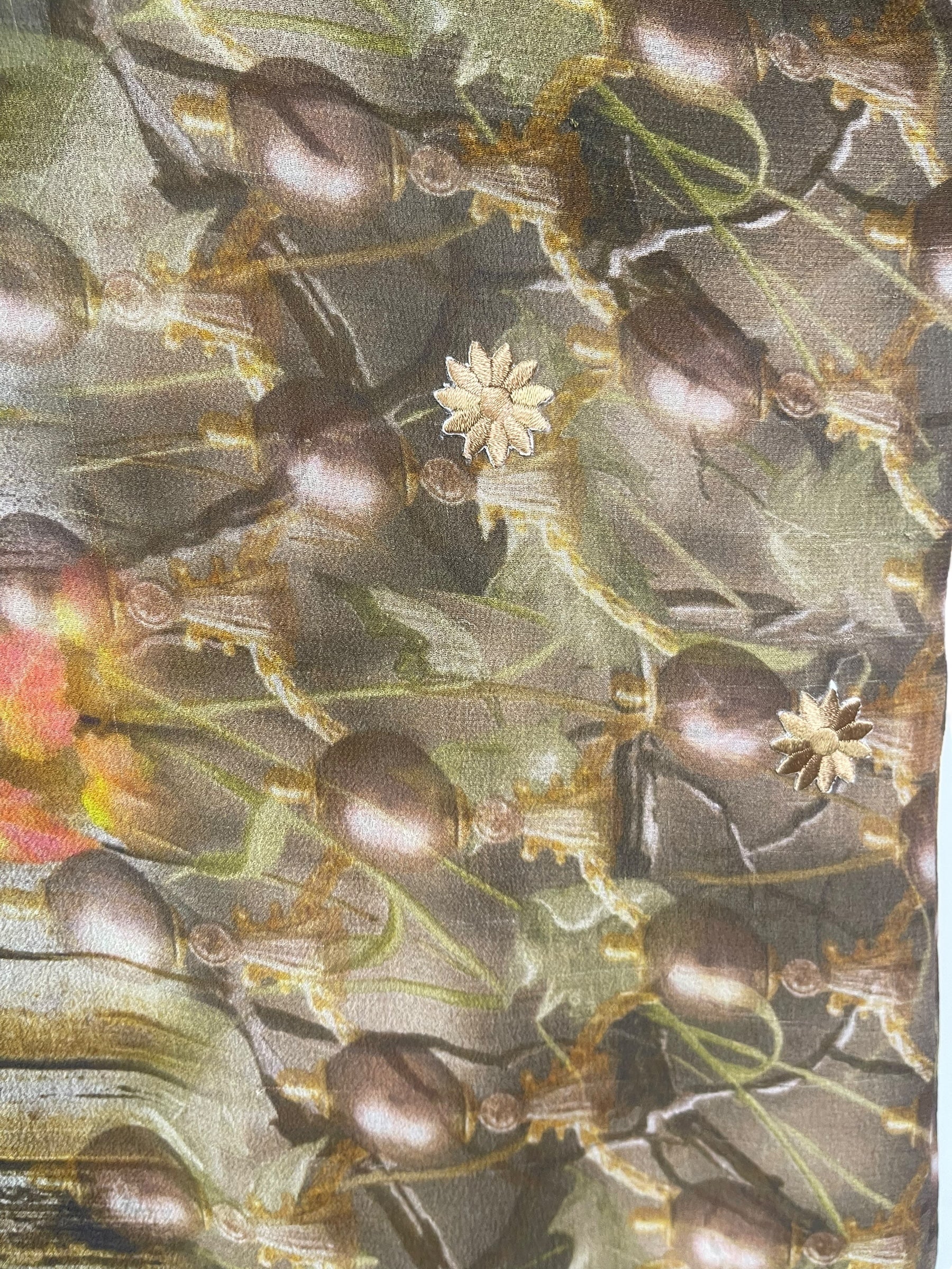 PRG8339A Sheer Wabi Sabi Pure Silk Kimono-Sleeved Jacket with Belt