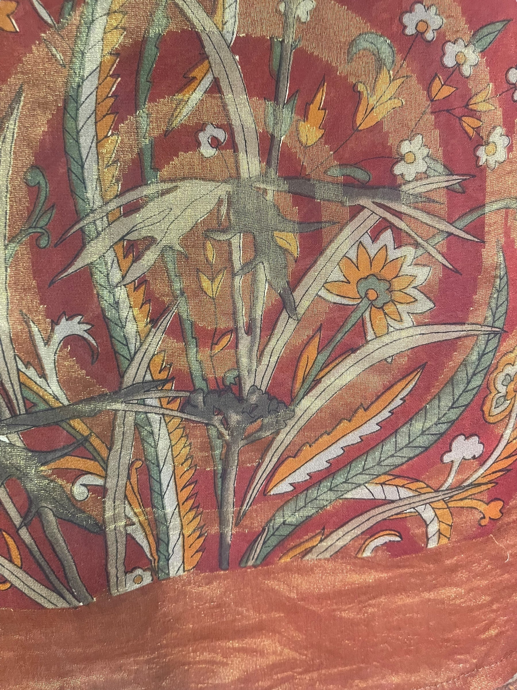 PREVIEW PRG8343 Sheer Avatar Pure Silk Hi Lo Top by DECEMBER2025 – Handmade ethical Hi Lo Top from sariKNOTsari using upcycled silk. Designed in Canada for travel and slow fashion, loved from Toronto to LA to Sydney.