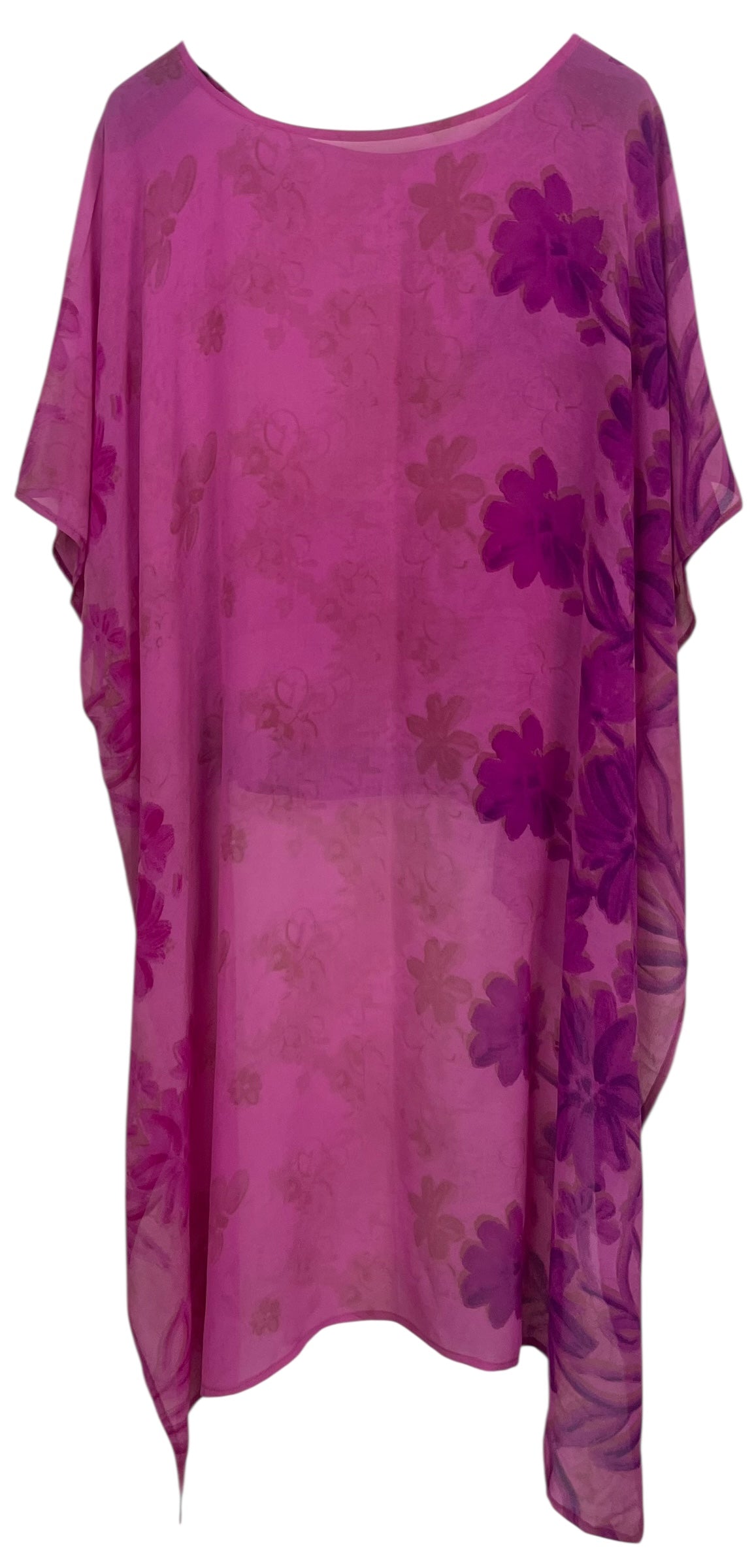 PREVIEW PRG8347B Sheer Avatar Pure Silk Hi Lo Top by DECEMBER2025 – Handmade ethical Hi Lo Top from sariKNOTsari using upcycled silk. Designed in Canada for travel and slow fashion, loved from Toronto to LA to Sydney.