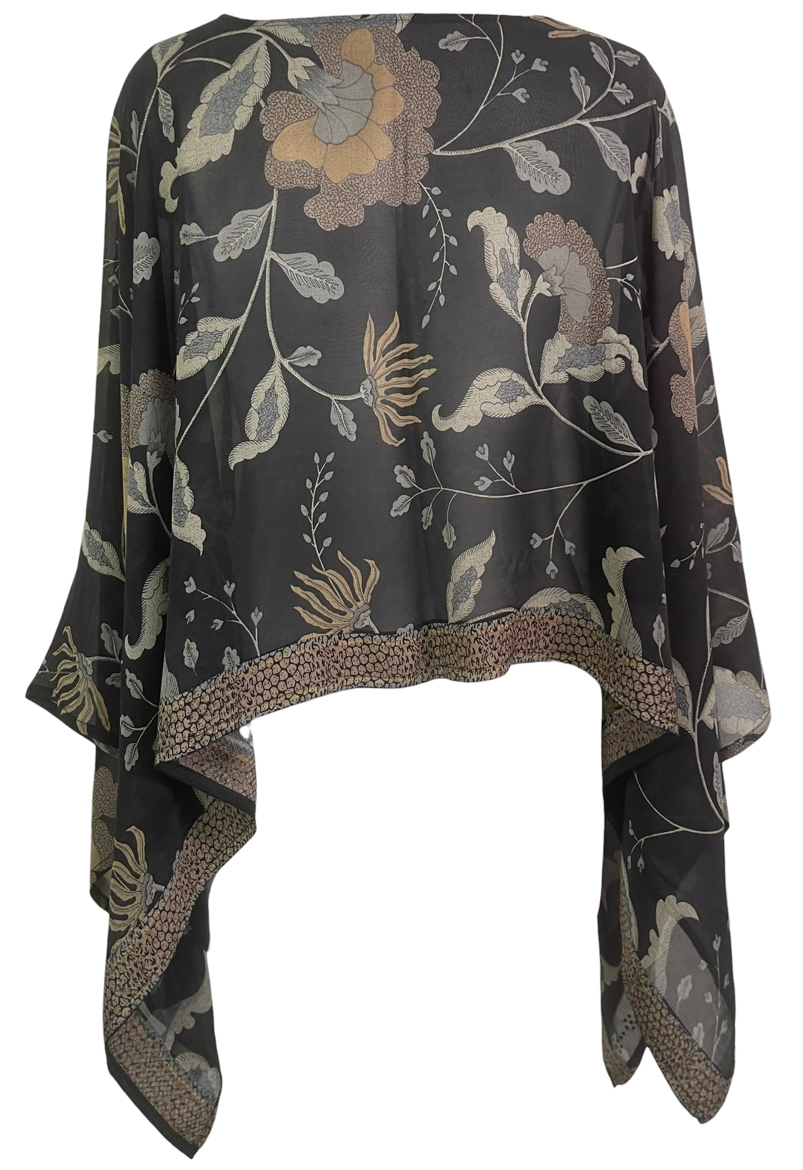 Releases Sunday August 9th at 8pm EST PRG8865 Sheer Avatar Pure Silk Capelet Poncho