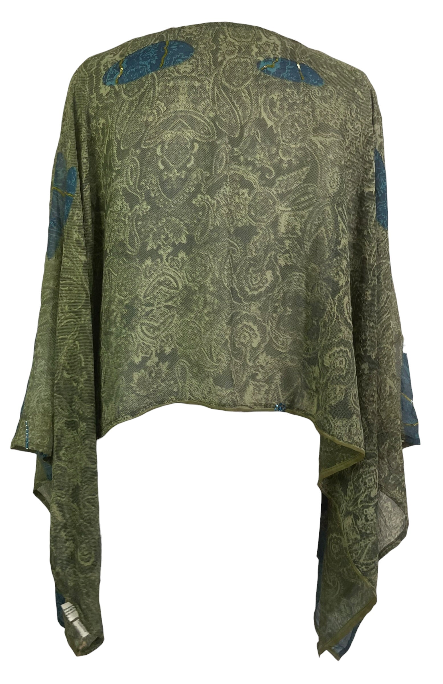 Releases Sunday at 8pm EST PRG8709 Sheer Pure Silk Wabi Sabi Capelet Poncho