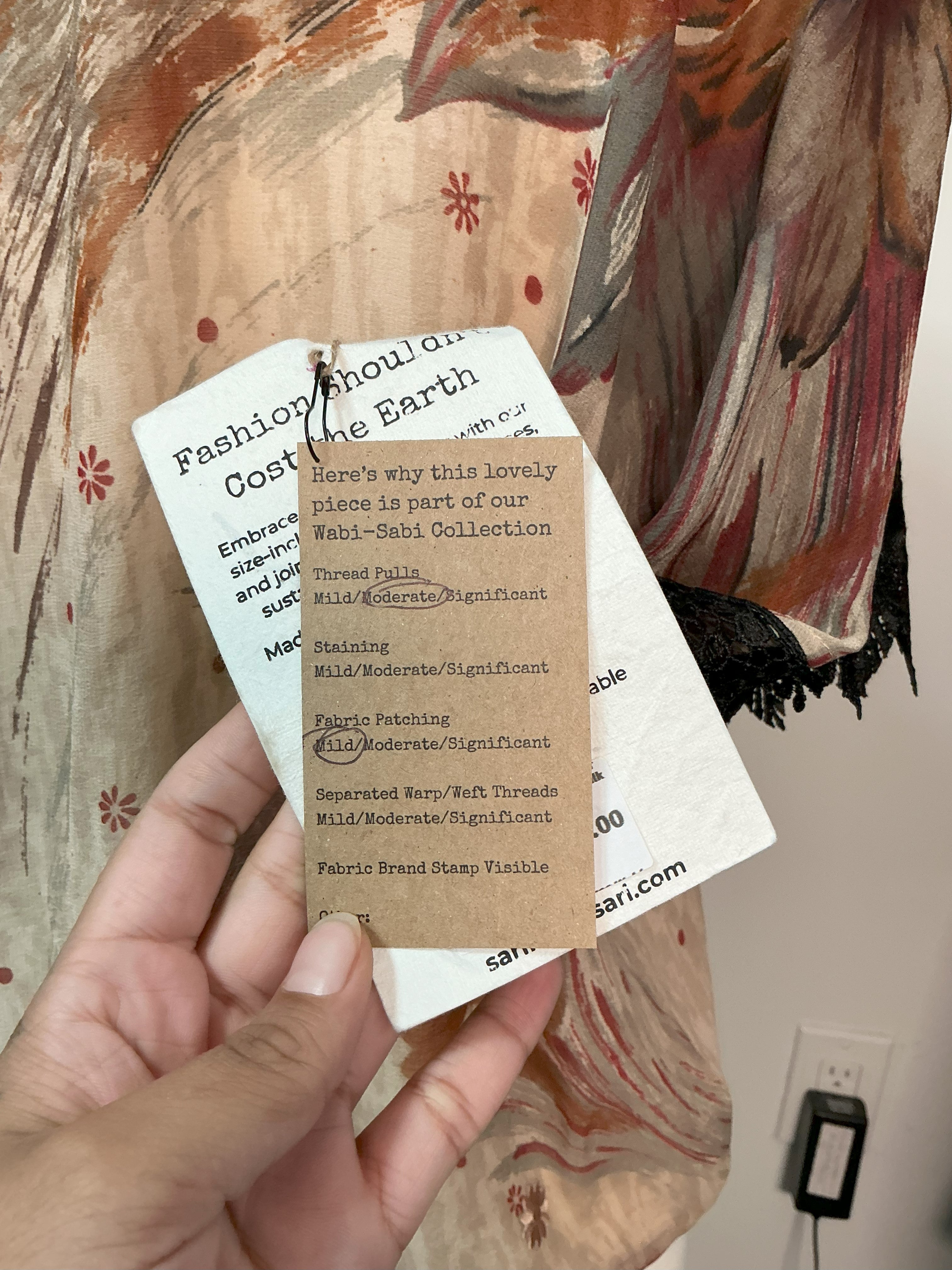 PRG7208 Sheer Wabi Sabi Pure Silk Boxy Top