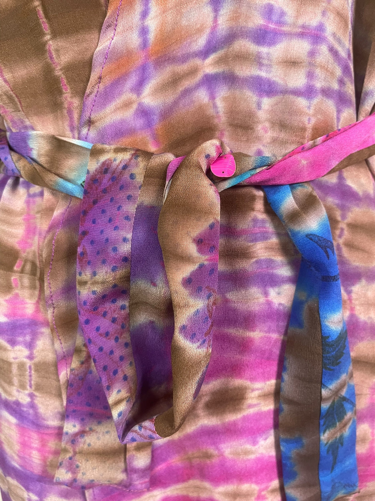 Releases Sunday at 8pm EST PRC9097 Avatar Pure Silk Kimono-Sleeved Jacket with Belt