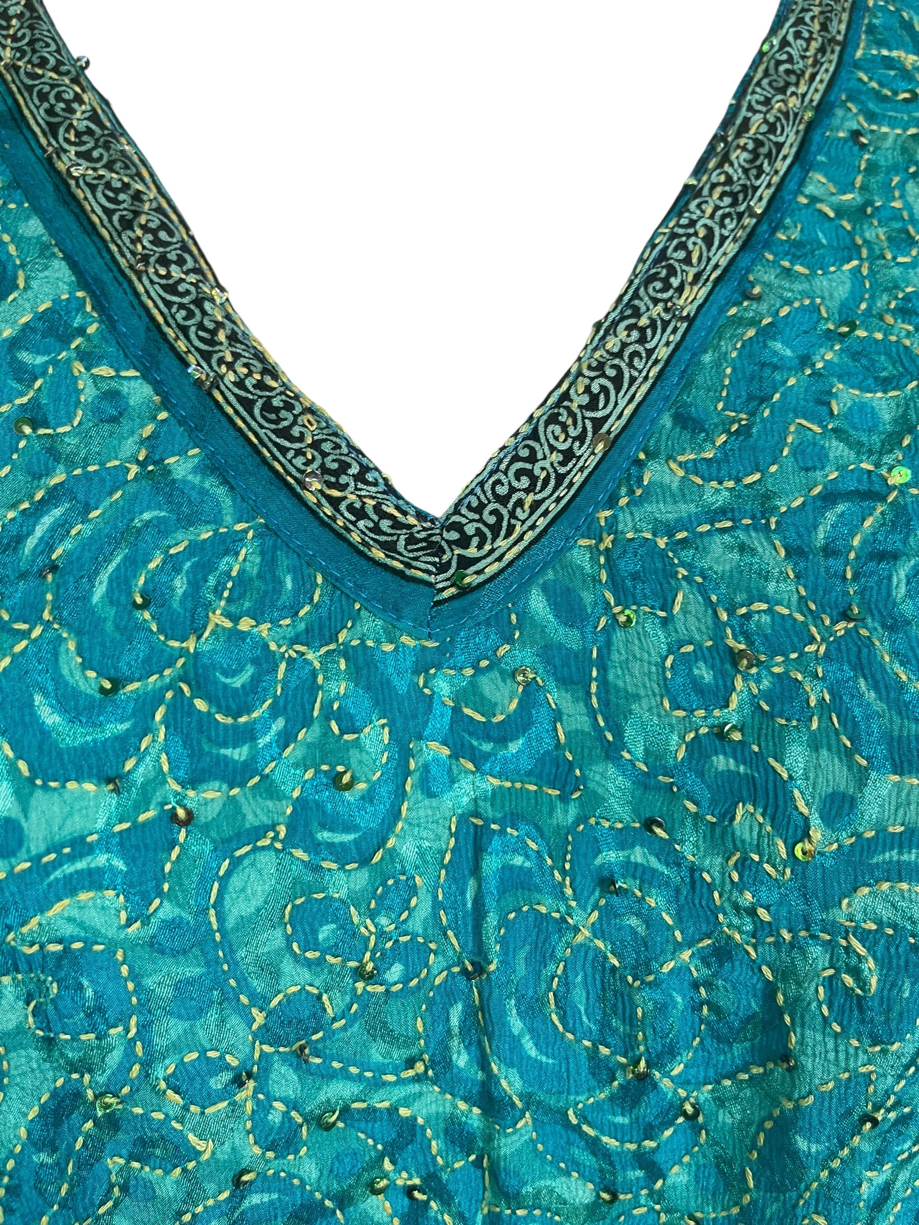 Releases Sunday at 8pm EST PRC8886 Avatar Pure Silk Short Kaftan Tunic with Slits