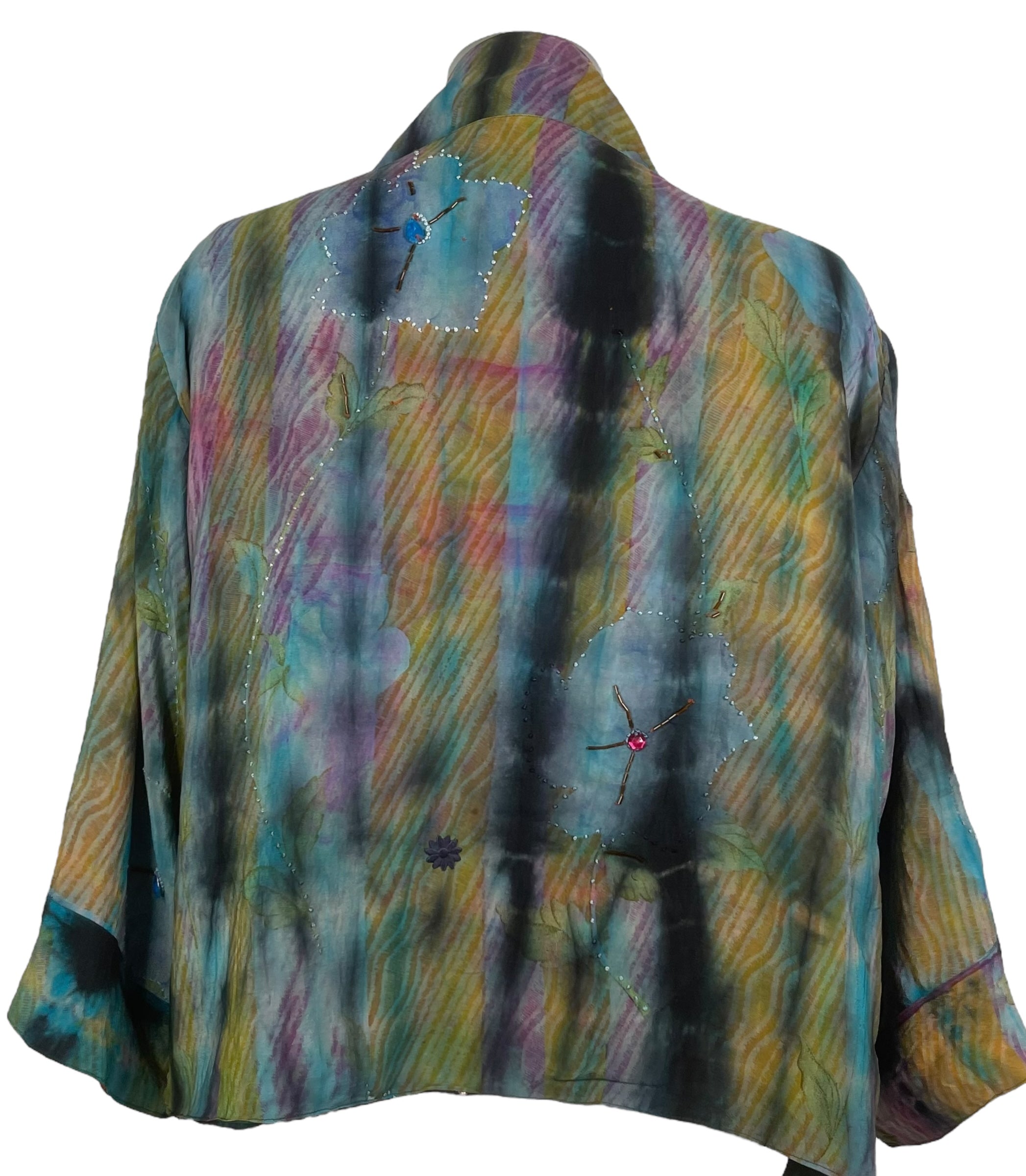 PRC8371 Avatar Reversible Pure Silk Jiva Jacket with Slits