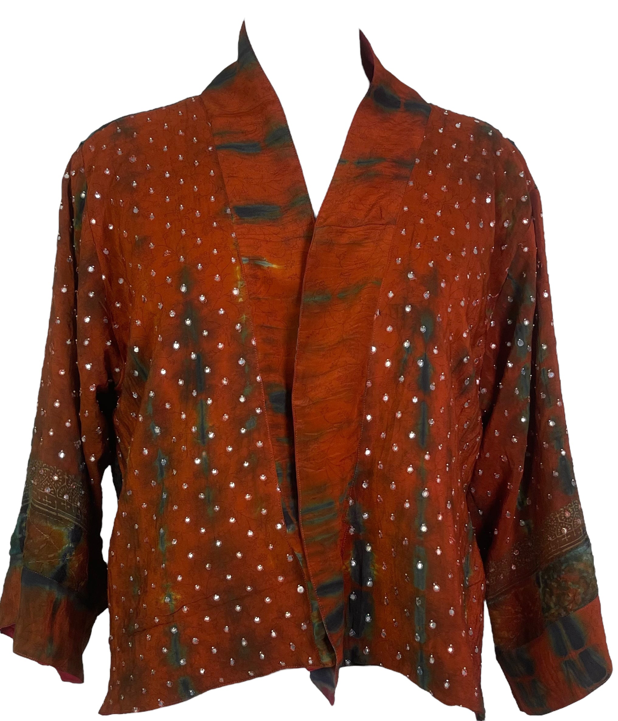 PRC8358 Avatar Reversible Pure Silk Jiva Jacket with Slits