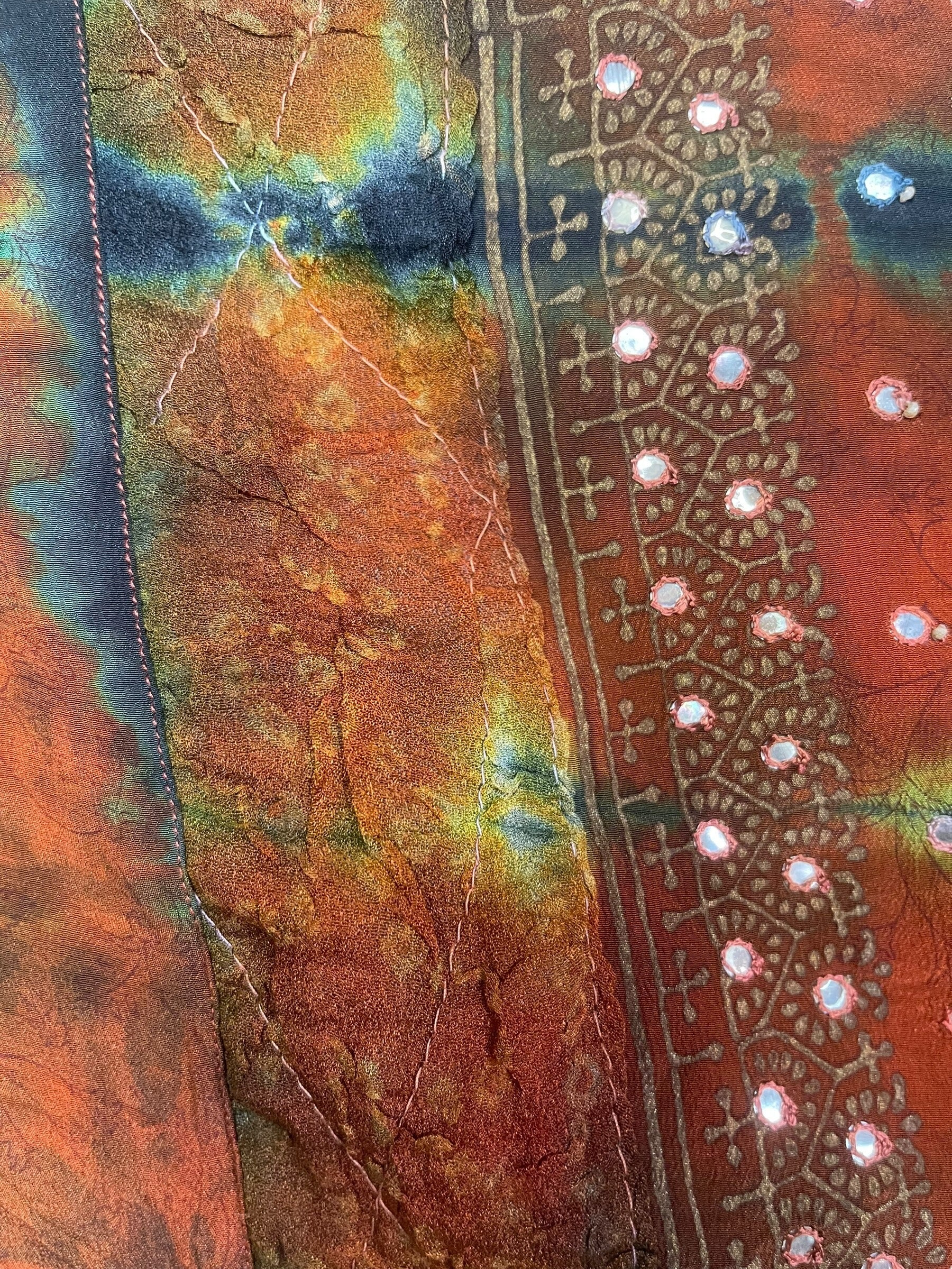 PRC8358 Avatar Reversible Pure Silk Jiva Jacket with Slits