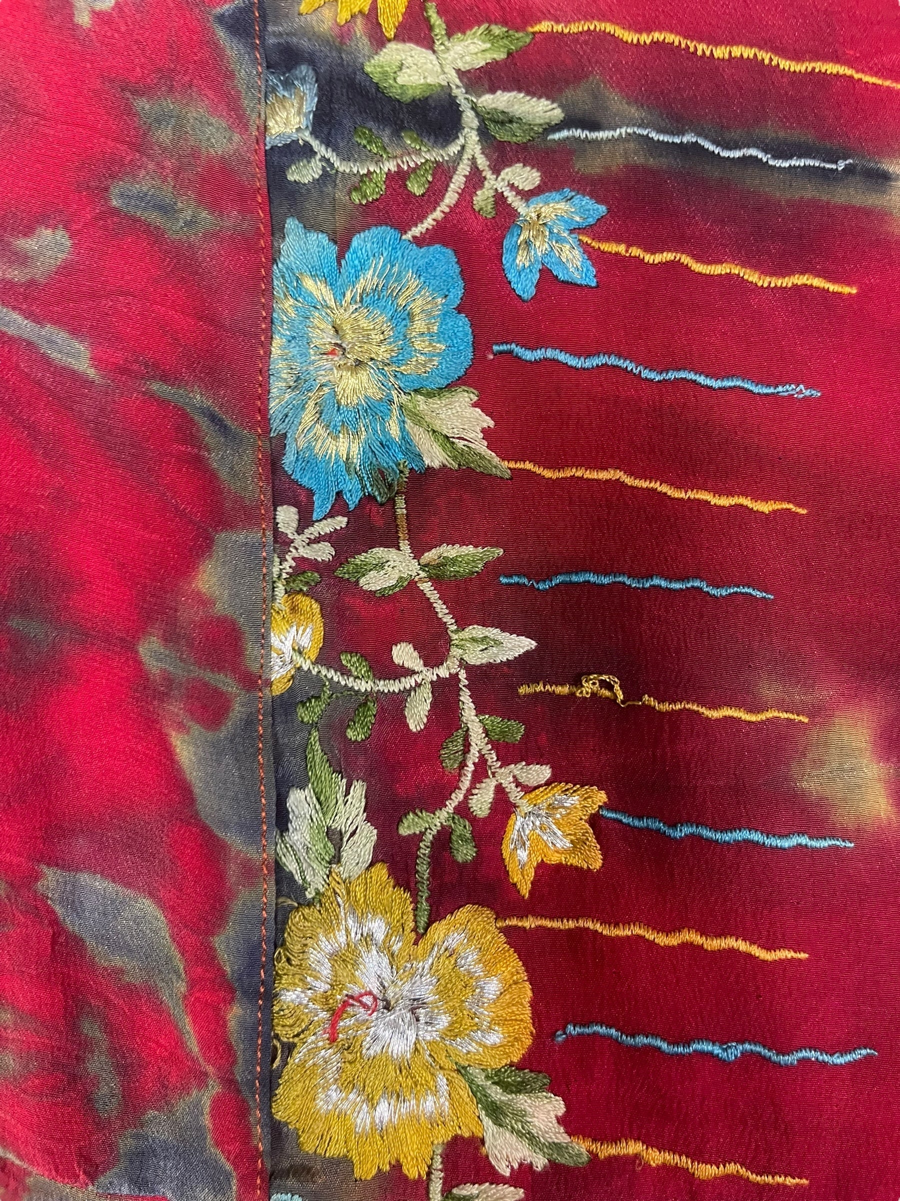 PREVIEW PRC8378 Avatar Reversible Pure Silk Jiva Jacket with Slits by DECEMBER2025 – Handmade ethical Jiva Jacket from sariKNOTsari using upcycled silk. Designed in Canada for travel and slow fashion, loved from Toronto to LA to Sydney.