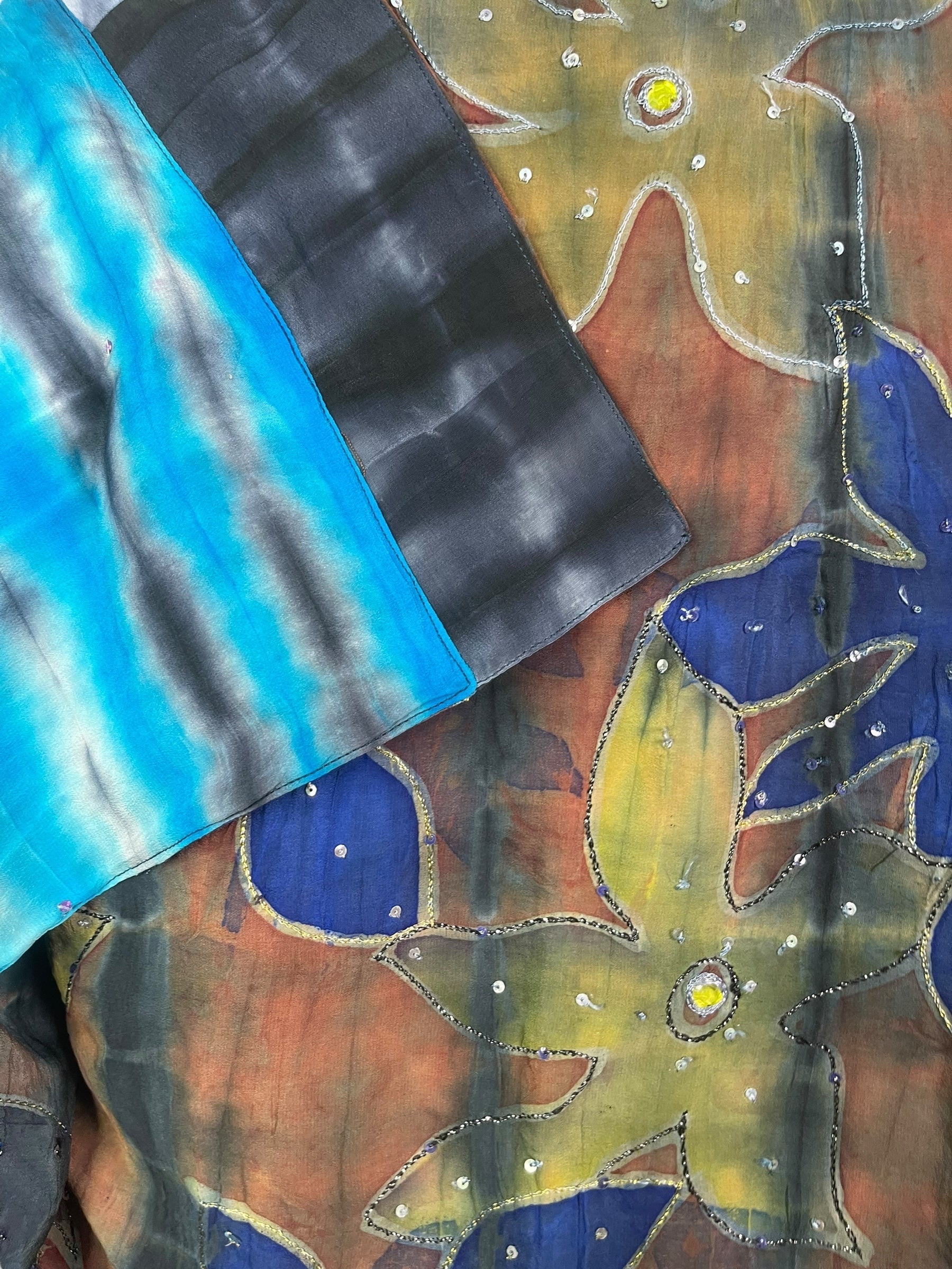 PREVIEW PRC8373 Avatar Reversible Pure Silk Jiva Jacket with Slits by DECEMBER2025 – Handmade ethical Jiva Jacket from sariKNOTsari using upcycled silk. Designed in Canada for travel and slow fashion, loved from Toronto to LA to Sydney.