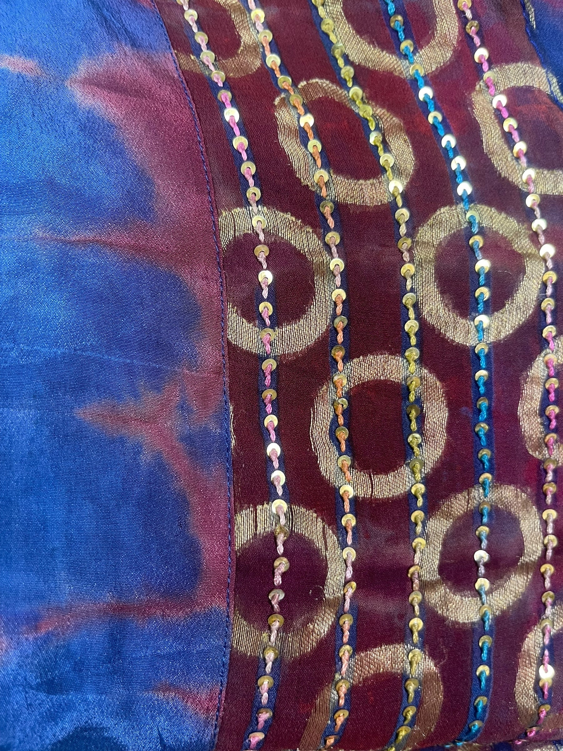 PREVIEW PRC8386 Avatar Reversible Pure Silk Jiva Jacket with Slits by DECEMBER2025 – Handmade ethical Jiva Jacket from sariKNOTsari using upcycled silk. Designed in Canada for travel and slow fashion, loved from Toronto to LA to Sydney.