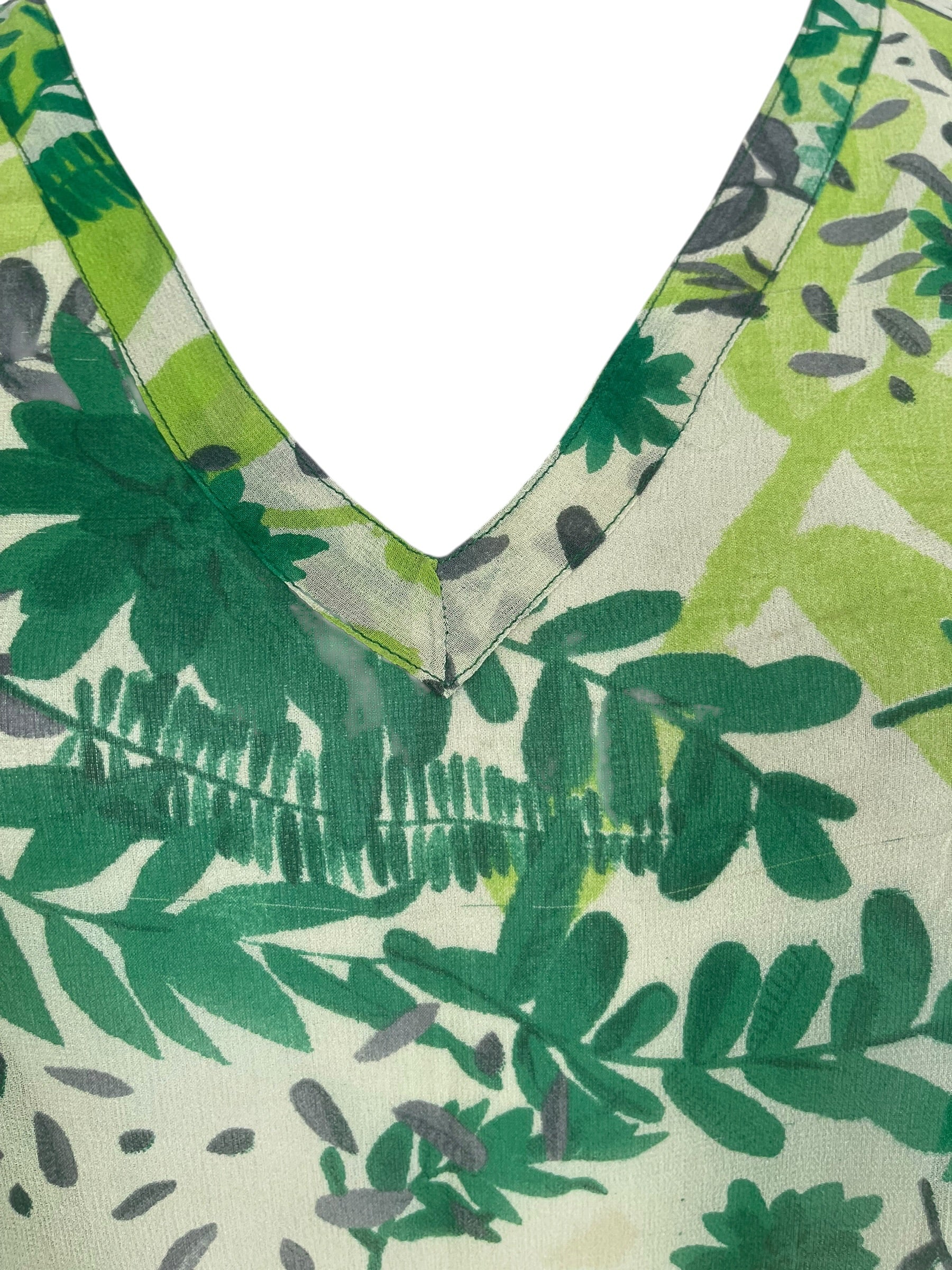 Releases Sunday at 8pm EST PRG8759 Sheer Wabi Sabi Pure Silk Short Kaftan Tunic With Slits