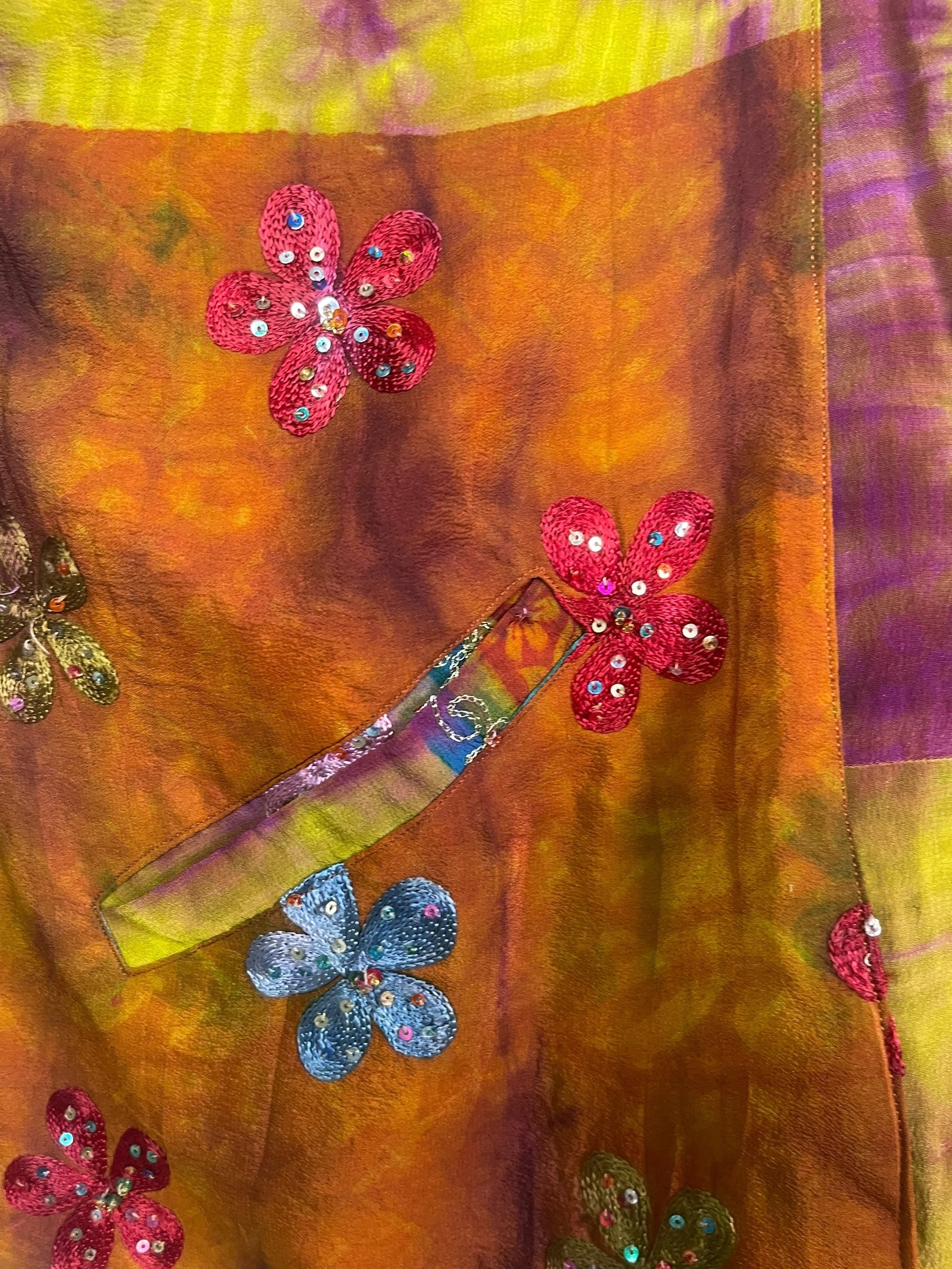 PREVIEW PRC8355 Avatar Reversible Pure Silk Jiva Jacket with Slits by DECEMBER2025 – Handmade ethical Jiva Jacket from sariKNOTsari using upcycled silk. Designed in Canada for travel and slow fashion, loved from Toronto to LA to Sydney.