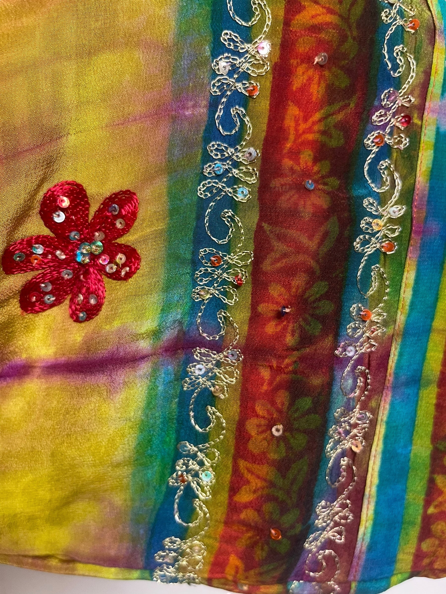 PREVIEW PRC8355 Avatar Reversible Pure Silk Jiva Jacket with Slits by DECEMBER2025 – Handmade ethical Jiva Jacket from sariKNOTsari using upcycled silk. Designed in Canada for travel and slow fashion, loved from Toronto to LA to Sydney.